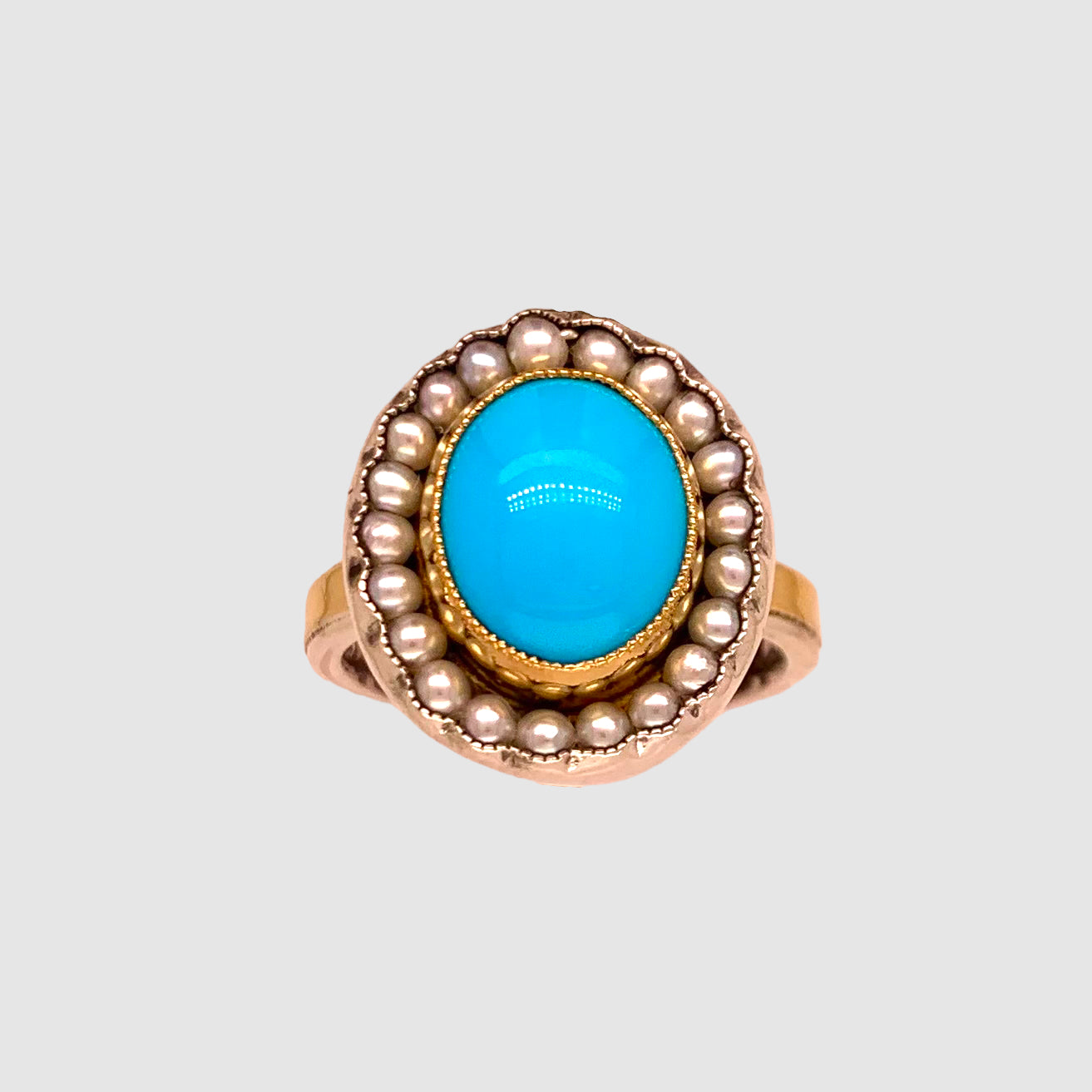 HEIRLOOM RING // PEARLS // SLEEPING DESERT BEAUTY // TURQUOISE