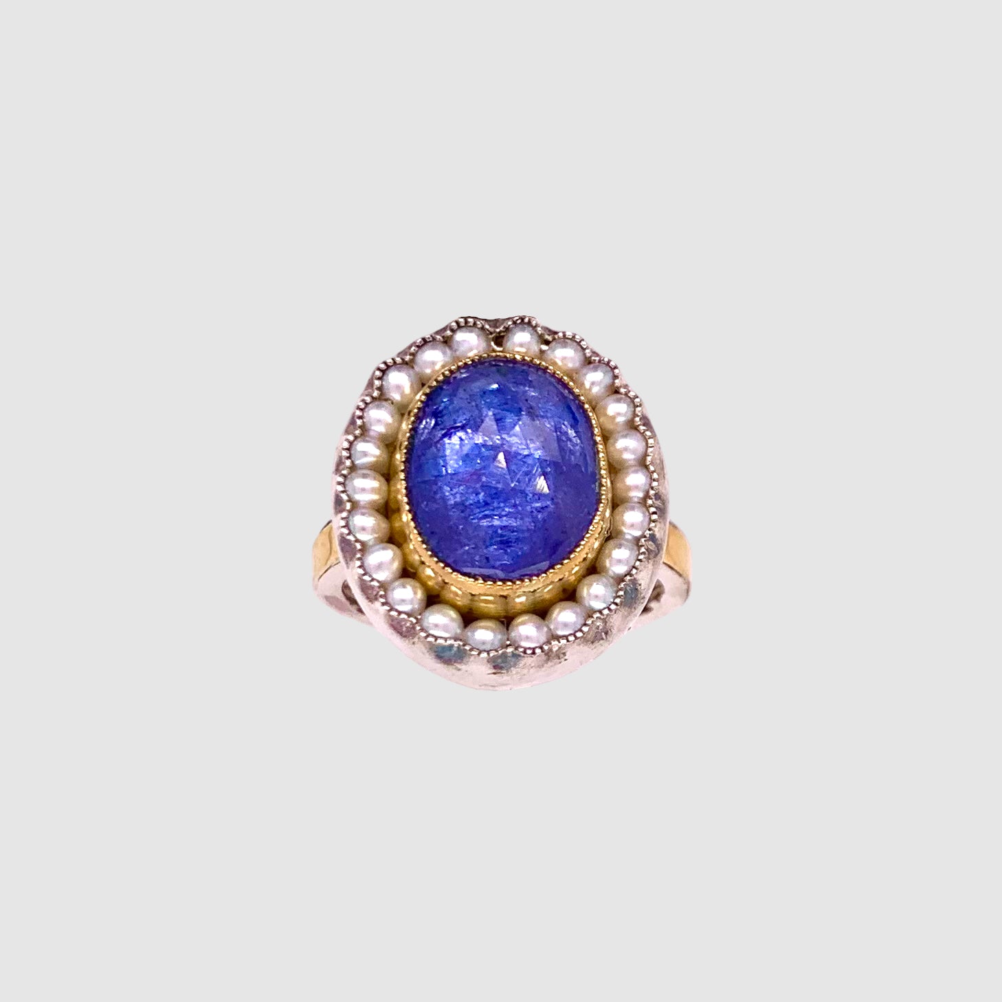 HEIRLOOM RING // PEARLS // TANZANITE