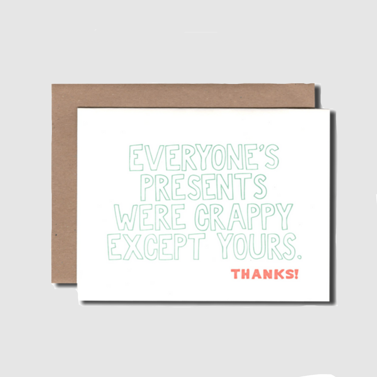 THANK YOU CARD // CRAPPY PRESENTS