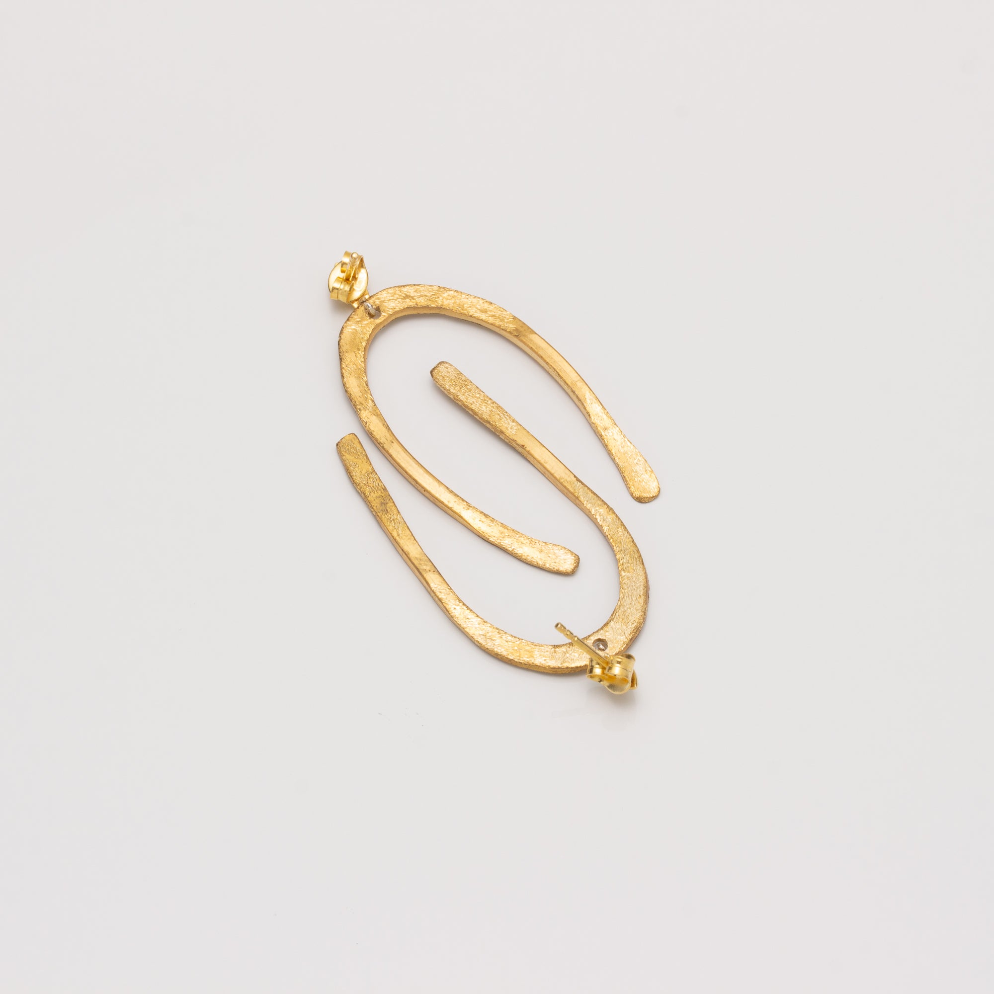 ARCO POST BRASS EARRINGS // MEDIUM