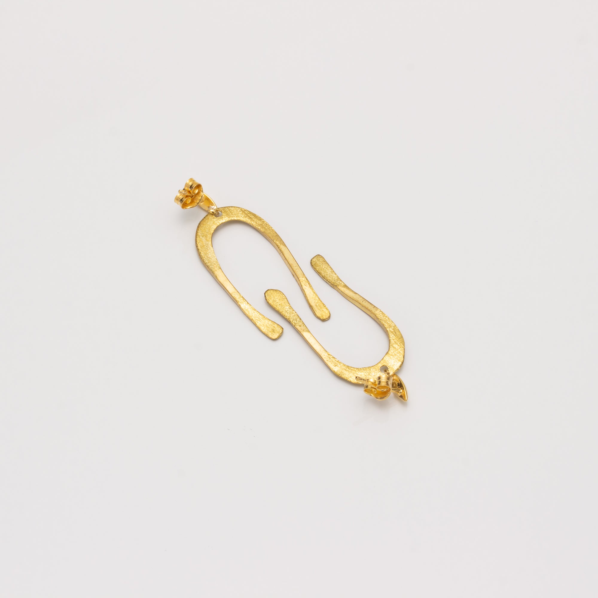 ARCO BRASS POST EARRINGS // SMALL