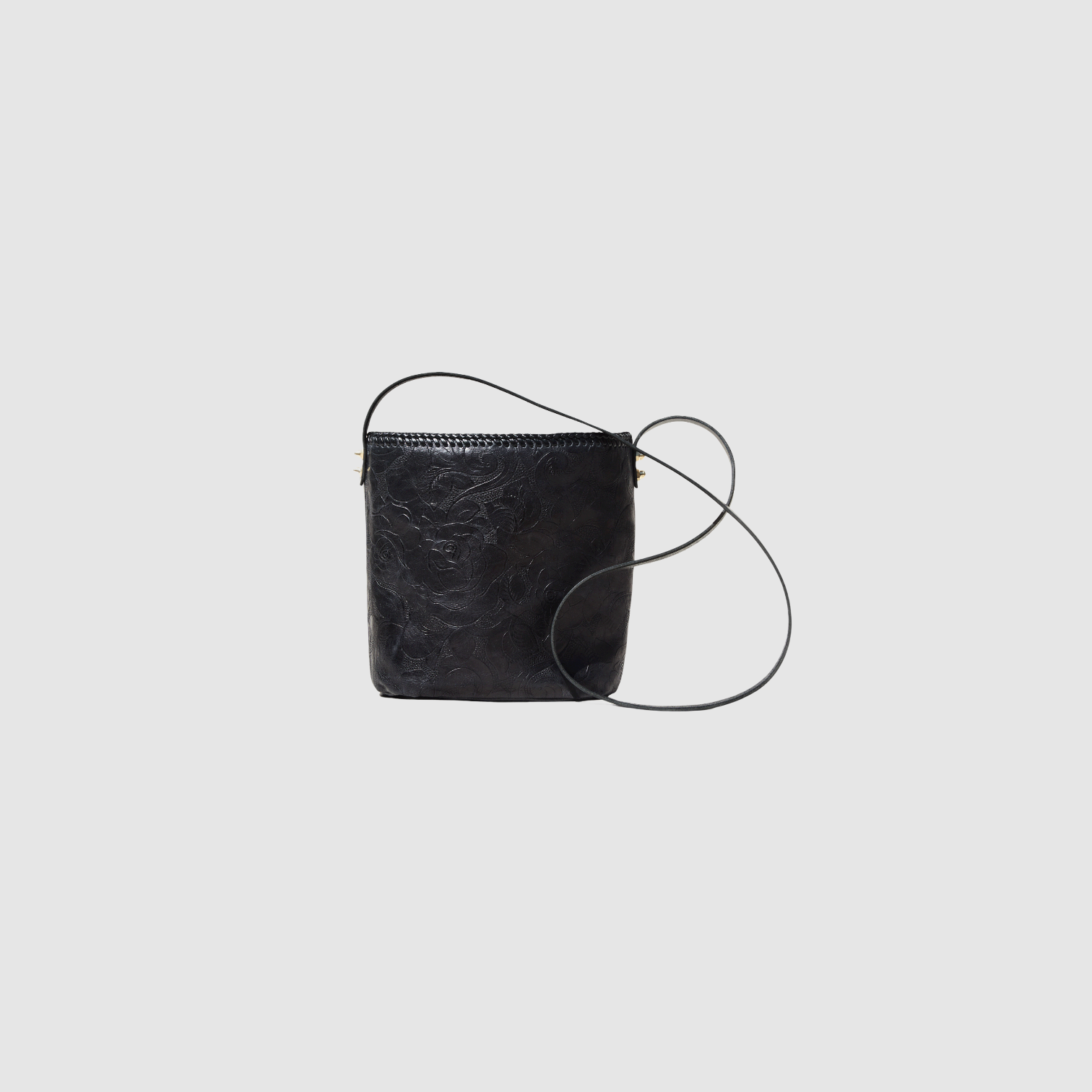 BLACK ROSES BUCKET BAG