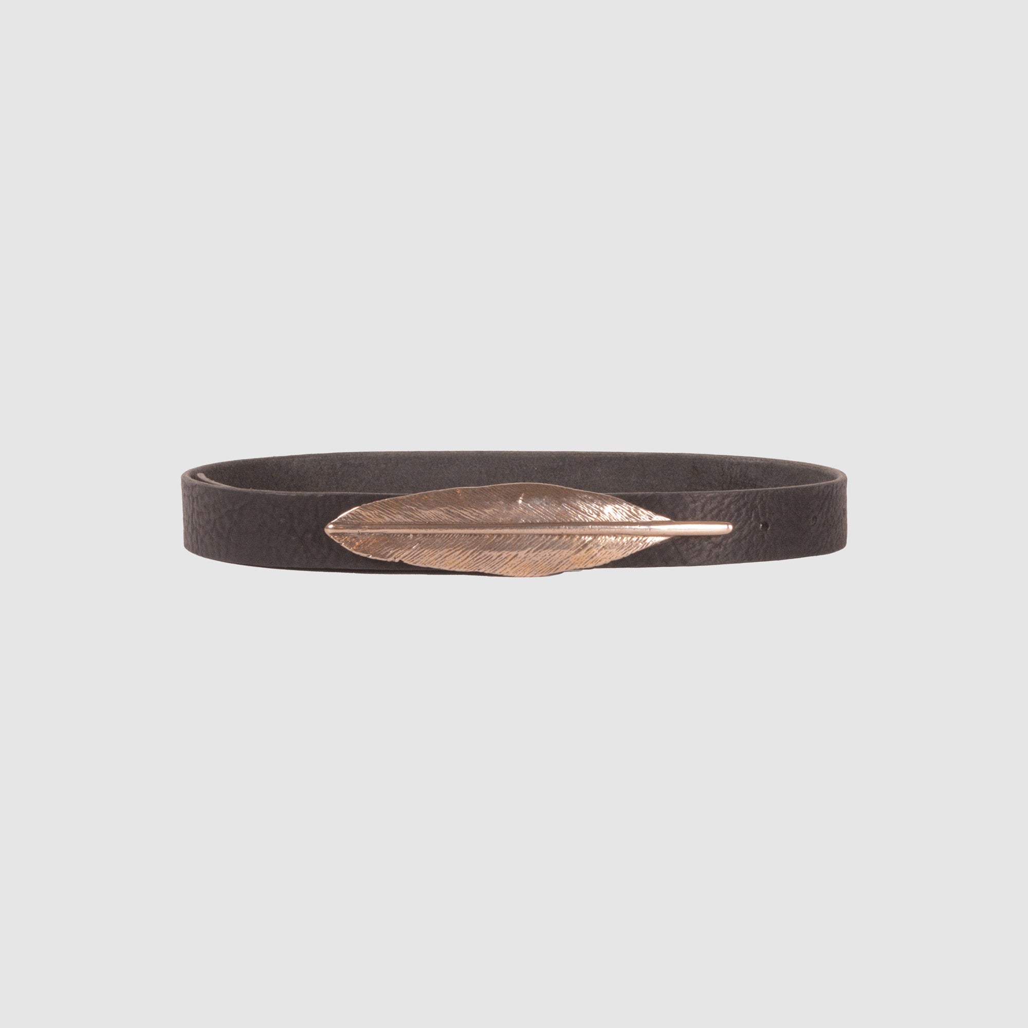 FEATHER BELT // BLACK // WHITE BRONZE