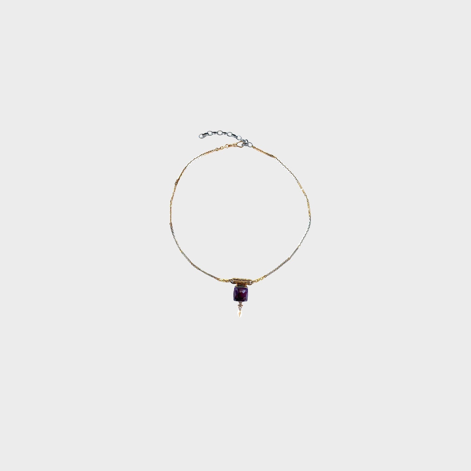 HEIRLOOM ROSE CUT AMETHYST // NECKLACE