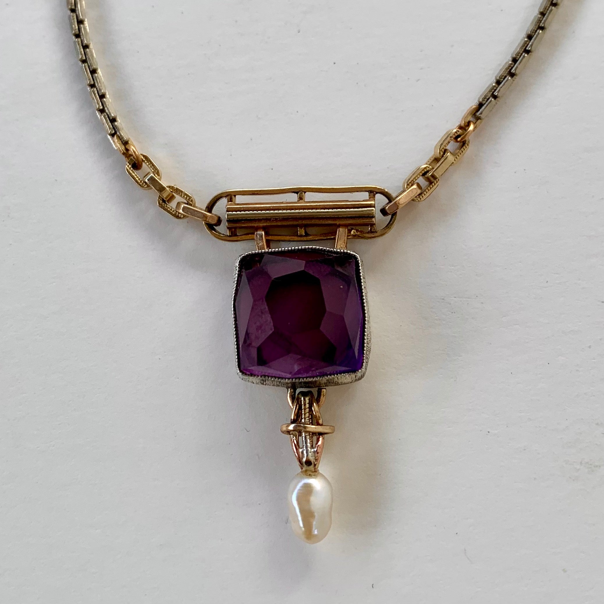 HEIRLOOM ROSE CUT AMETHYST // NECKLACE