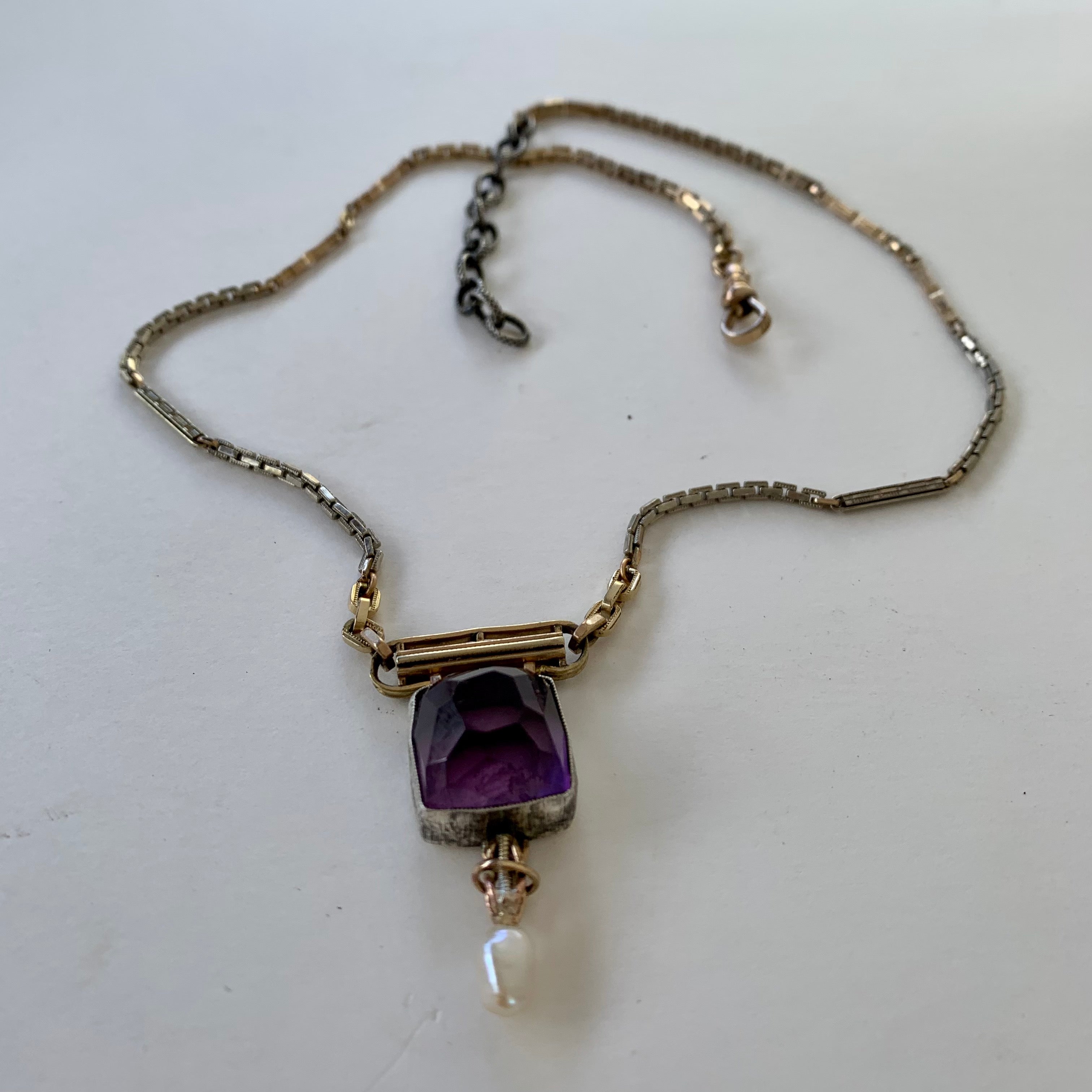 HEIRLOOM ROSE CUT AMETHYST // NECKLACE