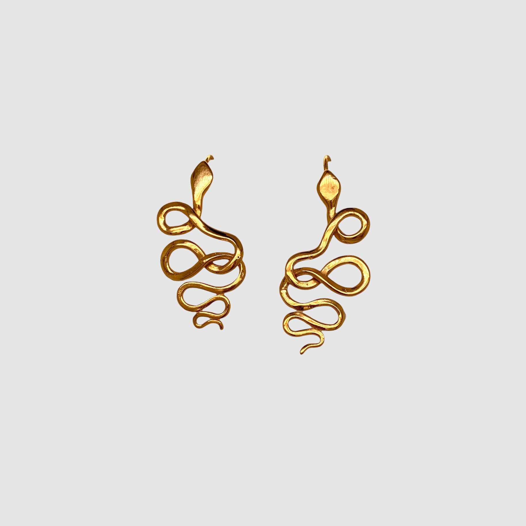 SNAKE EARRINGS // VERMEIL