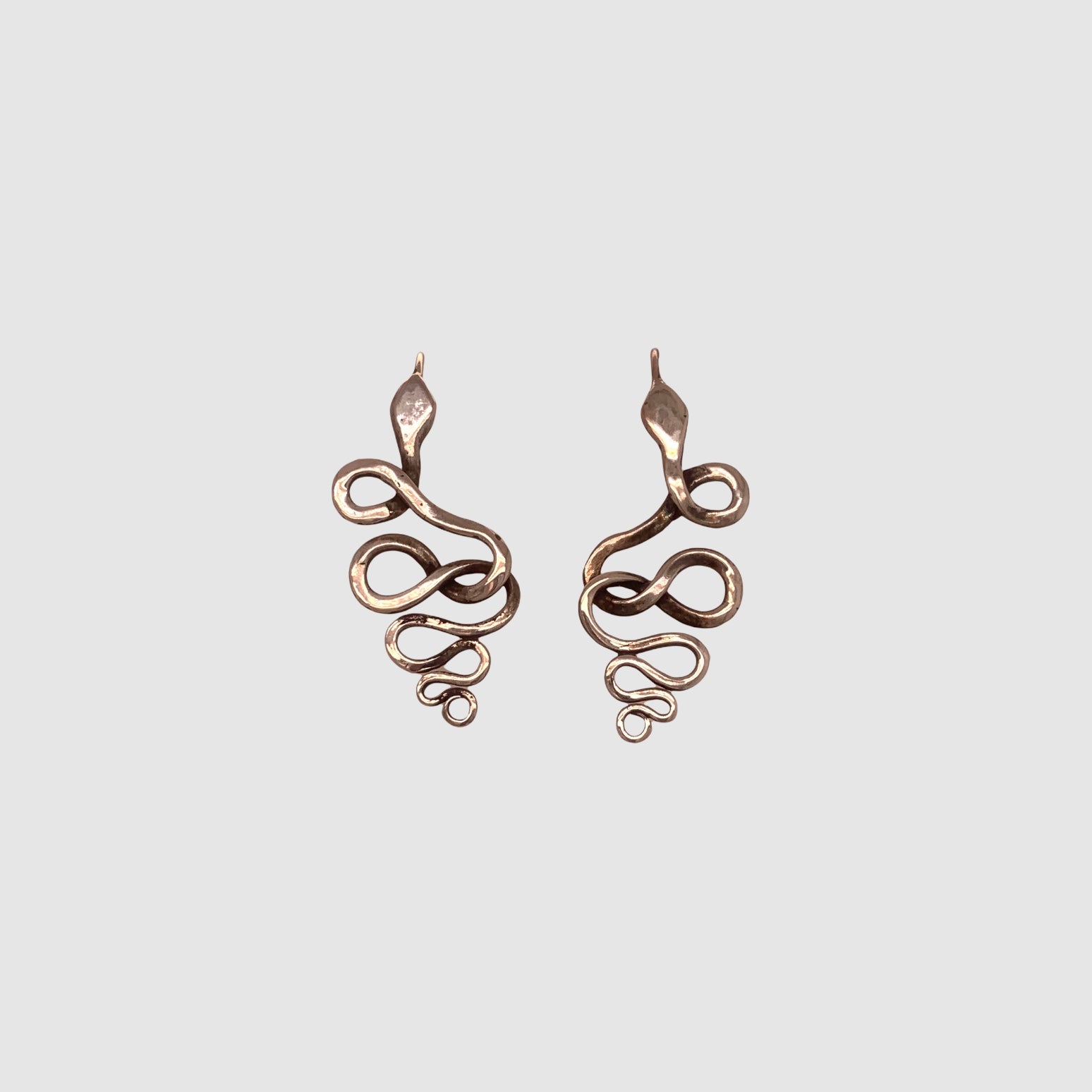 SNAKE EARRINGS // SILVER