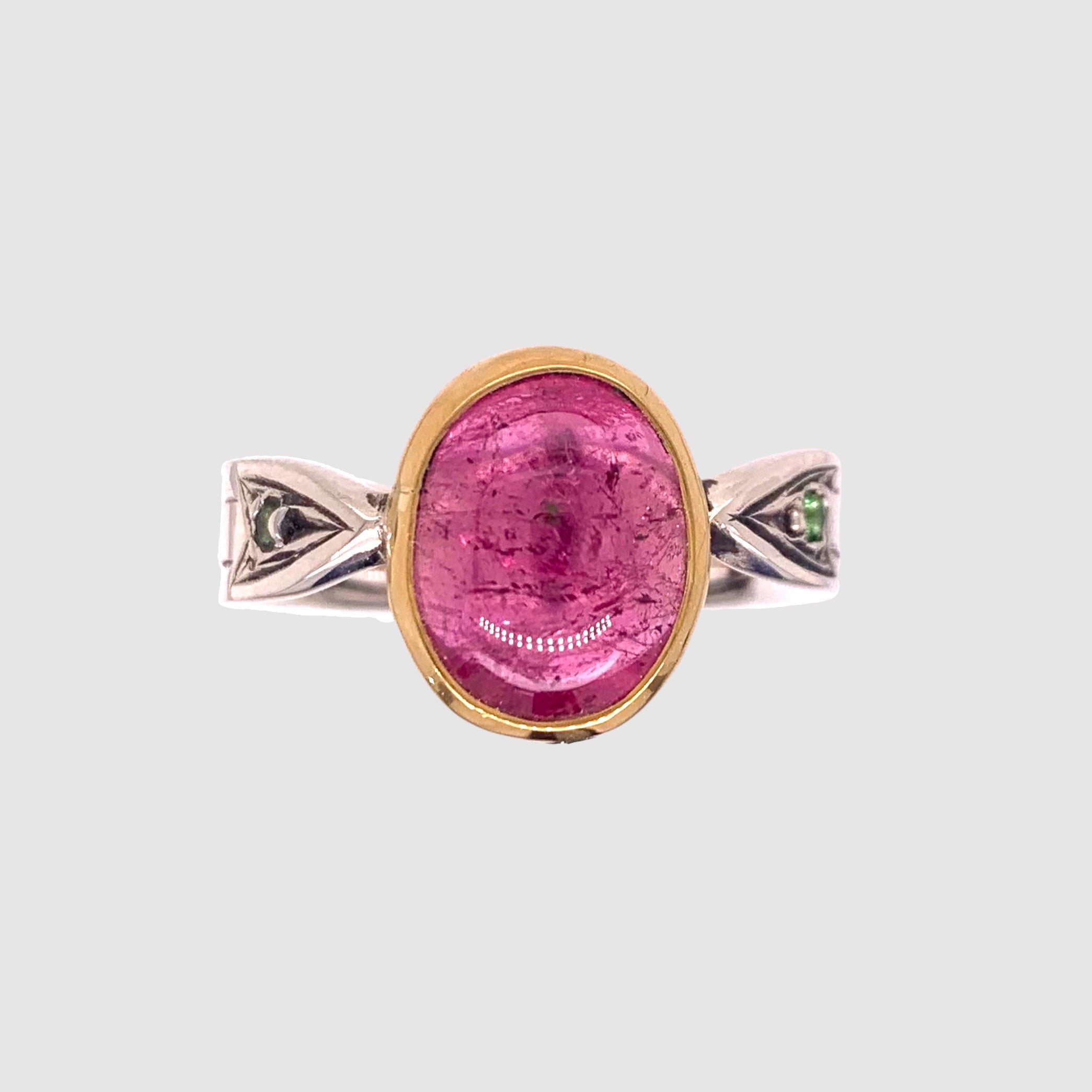 ARROW RING // SAPPHIRE // PINK TURMALINE