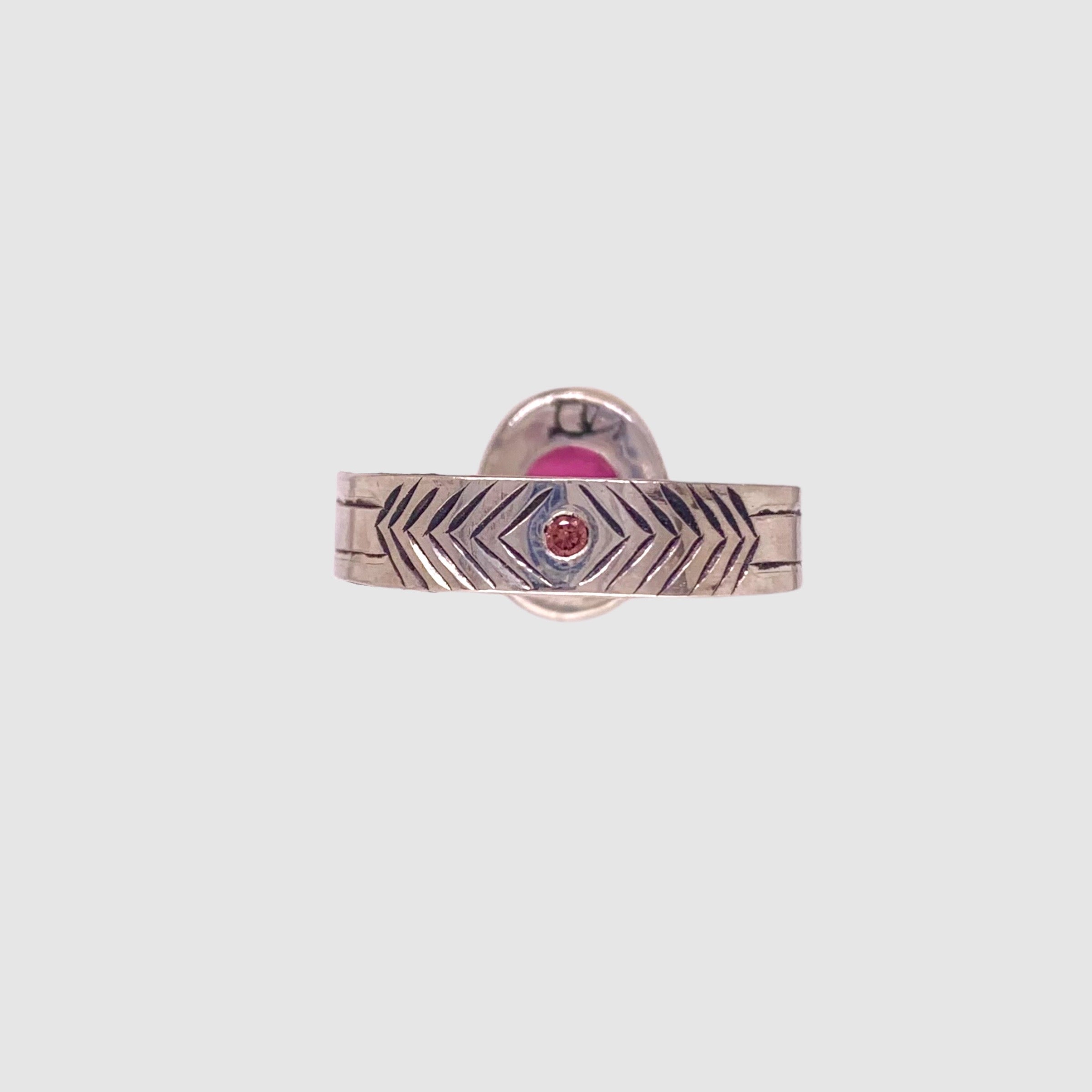 ARROW RING // SAPPHIRE // PINK TURMALINE