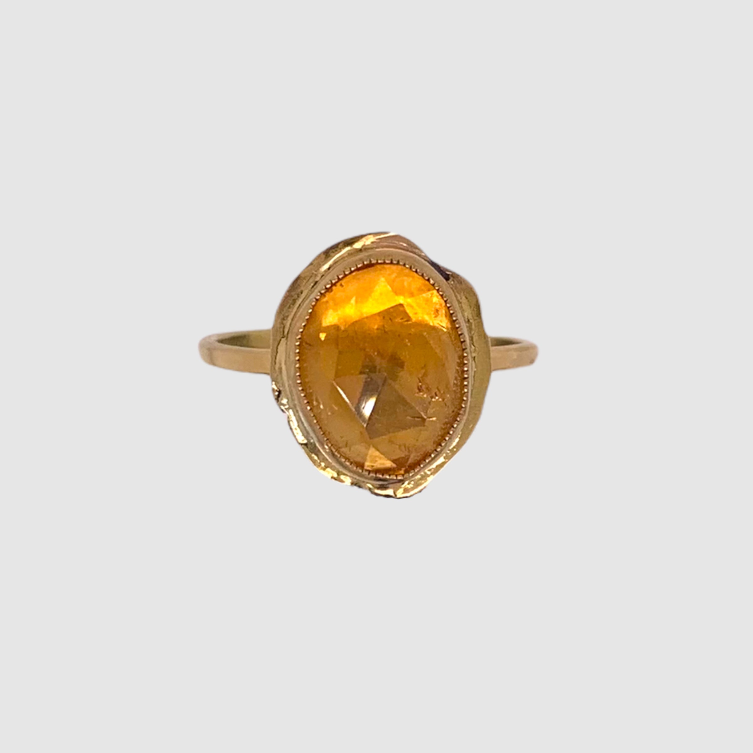 HEIRLOOM RING // SIMPLE // GOLD // CITRINE