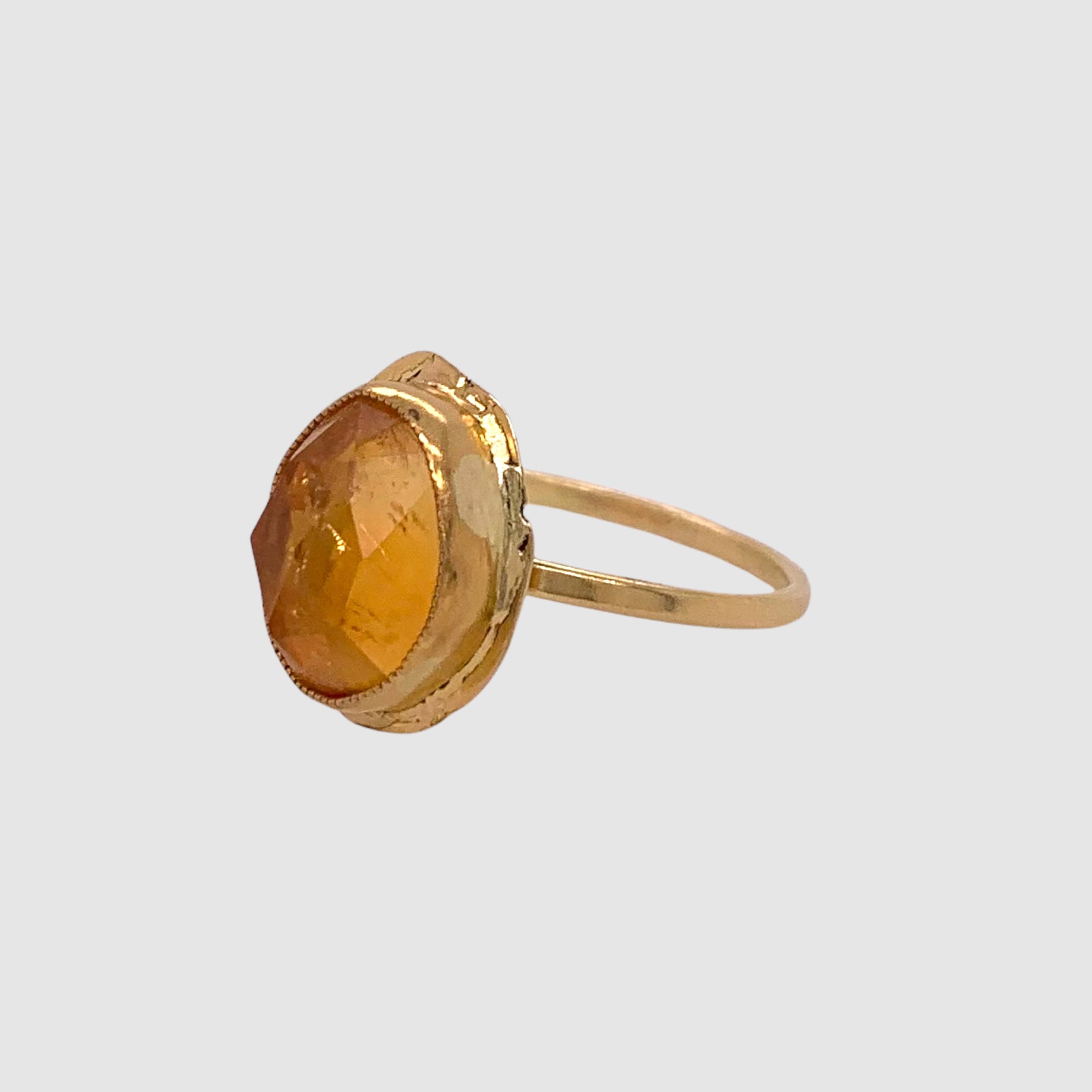 HEIRLOOM RING // SIMPLE // GOLD // CITRINE