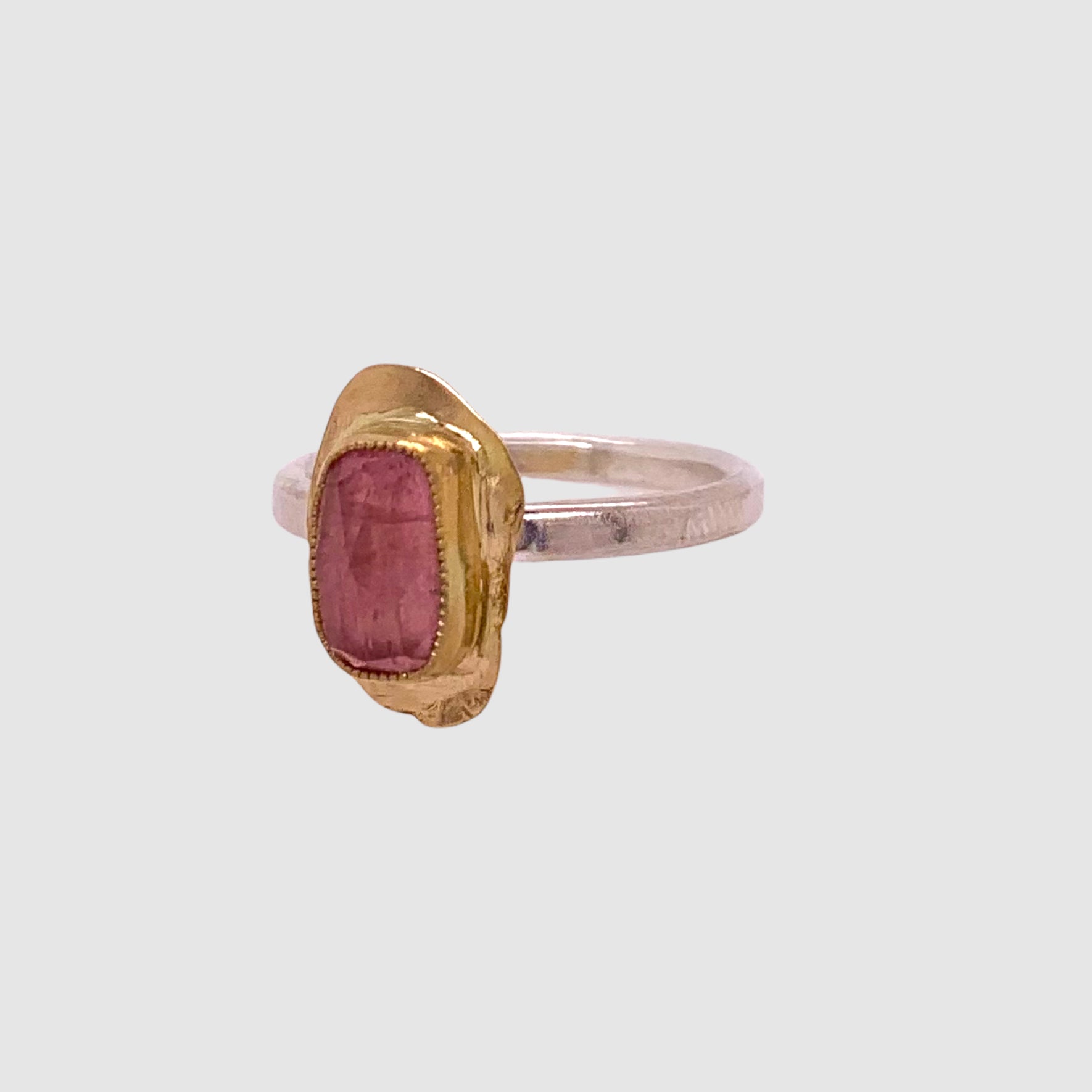 HEIRLOOM RING // SIMPLE // SILVER // GOLD // TURMALINE