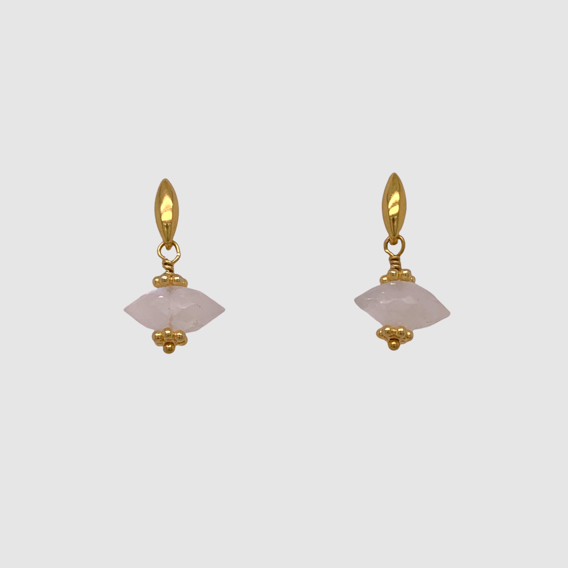 OJITOS POST EARRINGS// MOONSTONE
