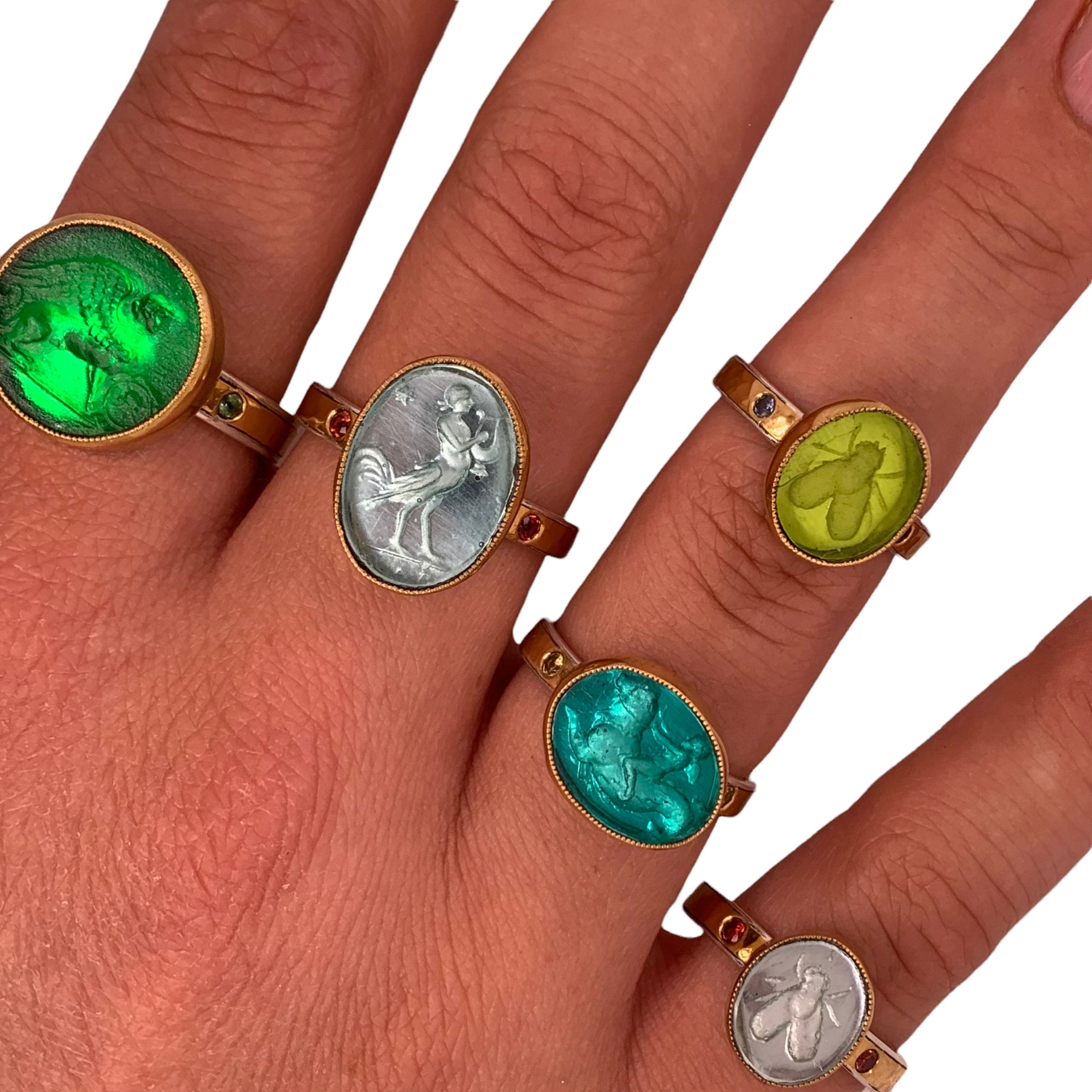 INTAGLIO // RING // GREEN // SPHINX