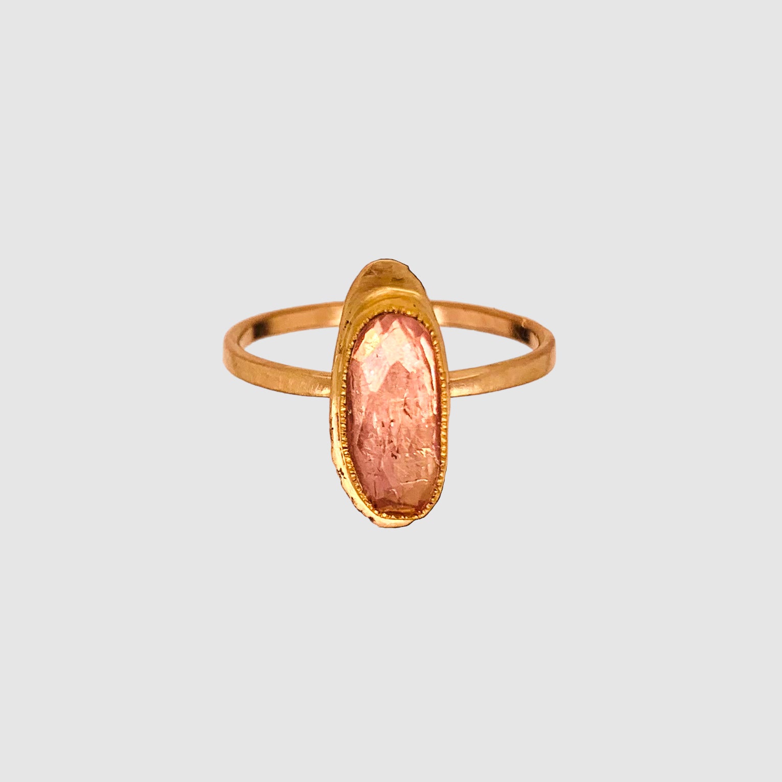HEIRLOOM RING // SIMPLE // GOLD // SMALL  PRECIOUS TOPAZ