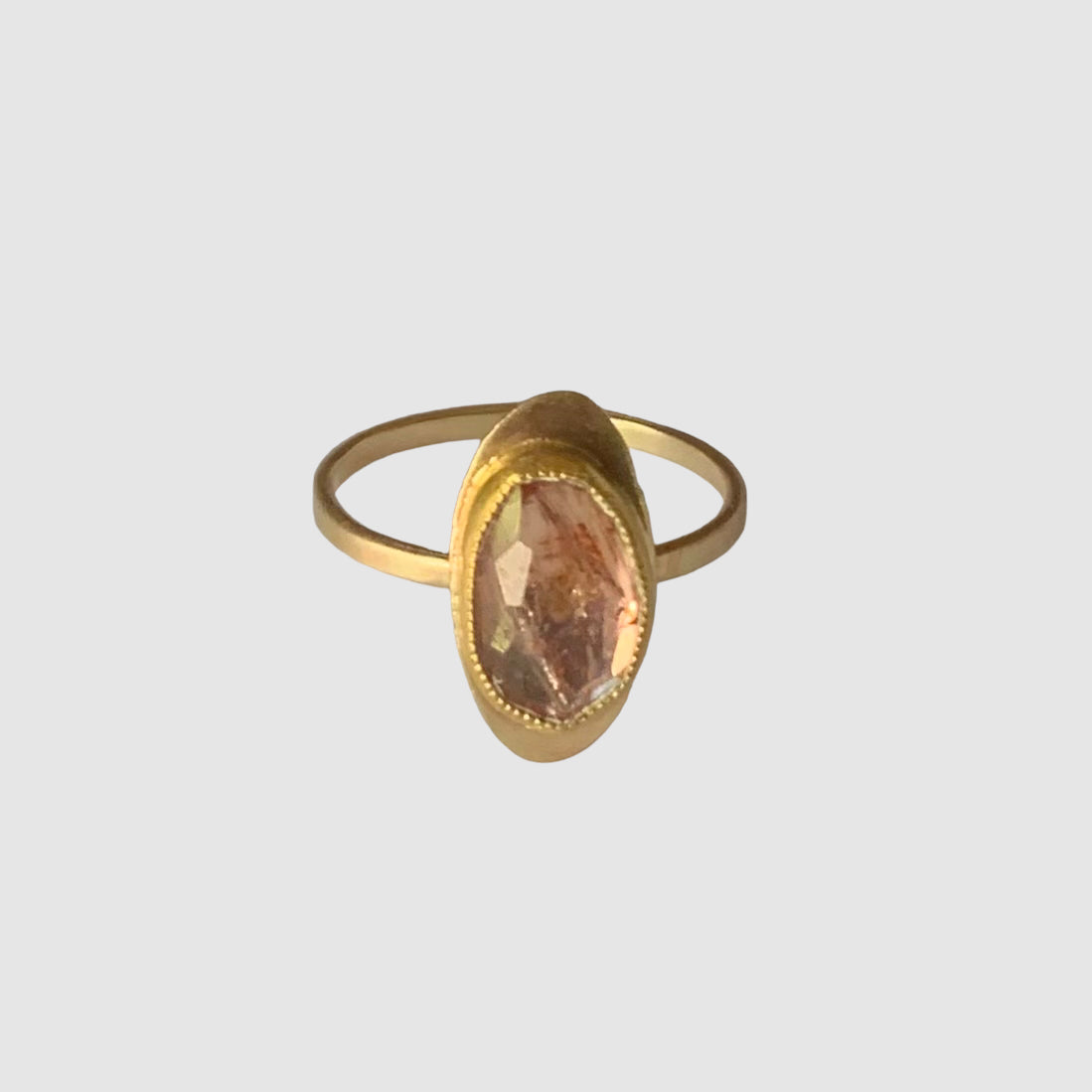 HEIRLOOM RING // SIMPLE // GOLD // PRECIOUS TOPAZ