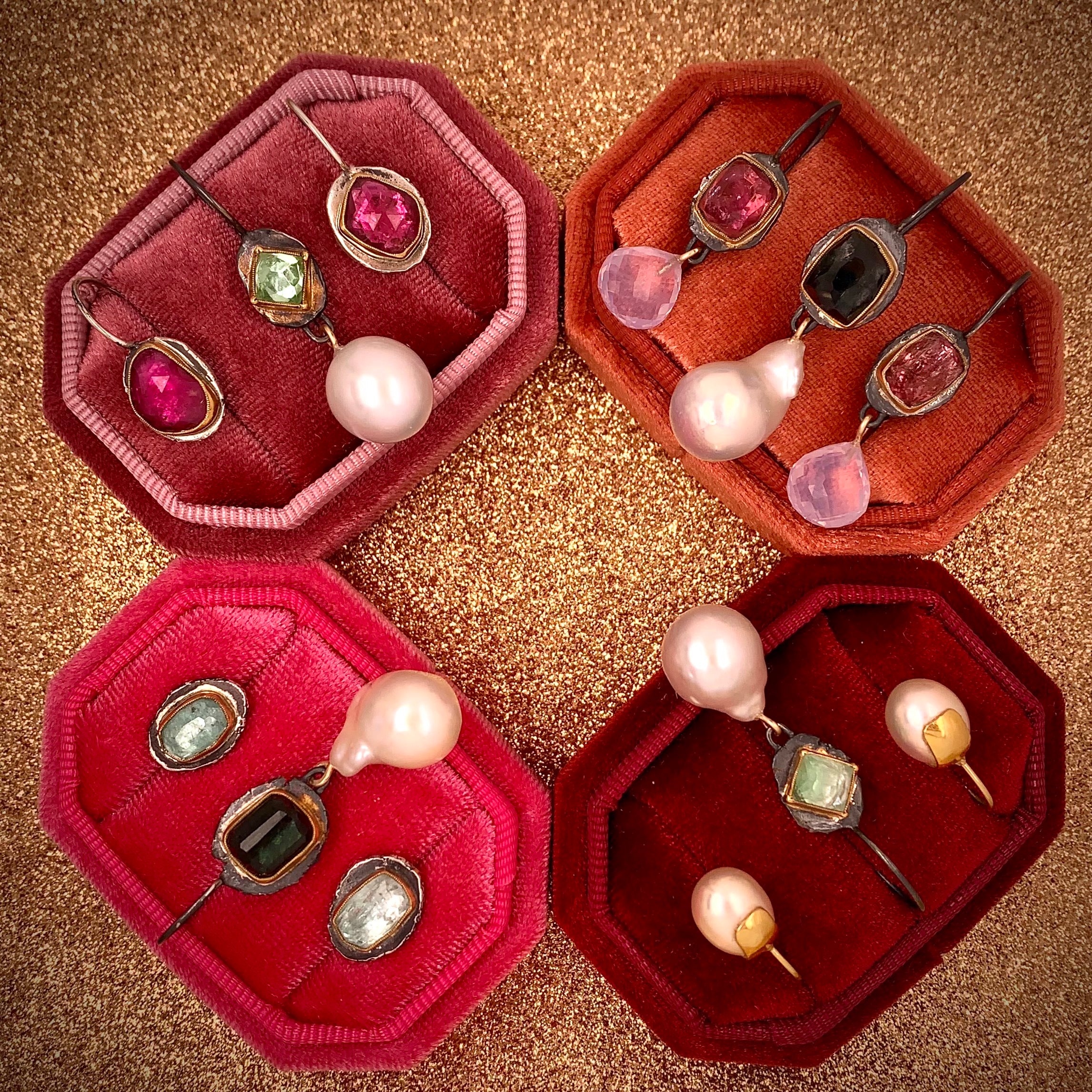 VIOLA // PINK TOURMALINE EARRINGS