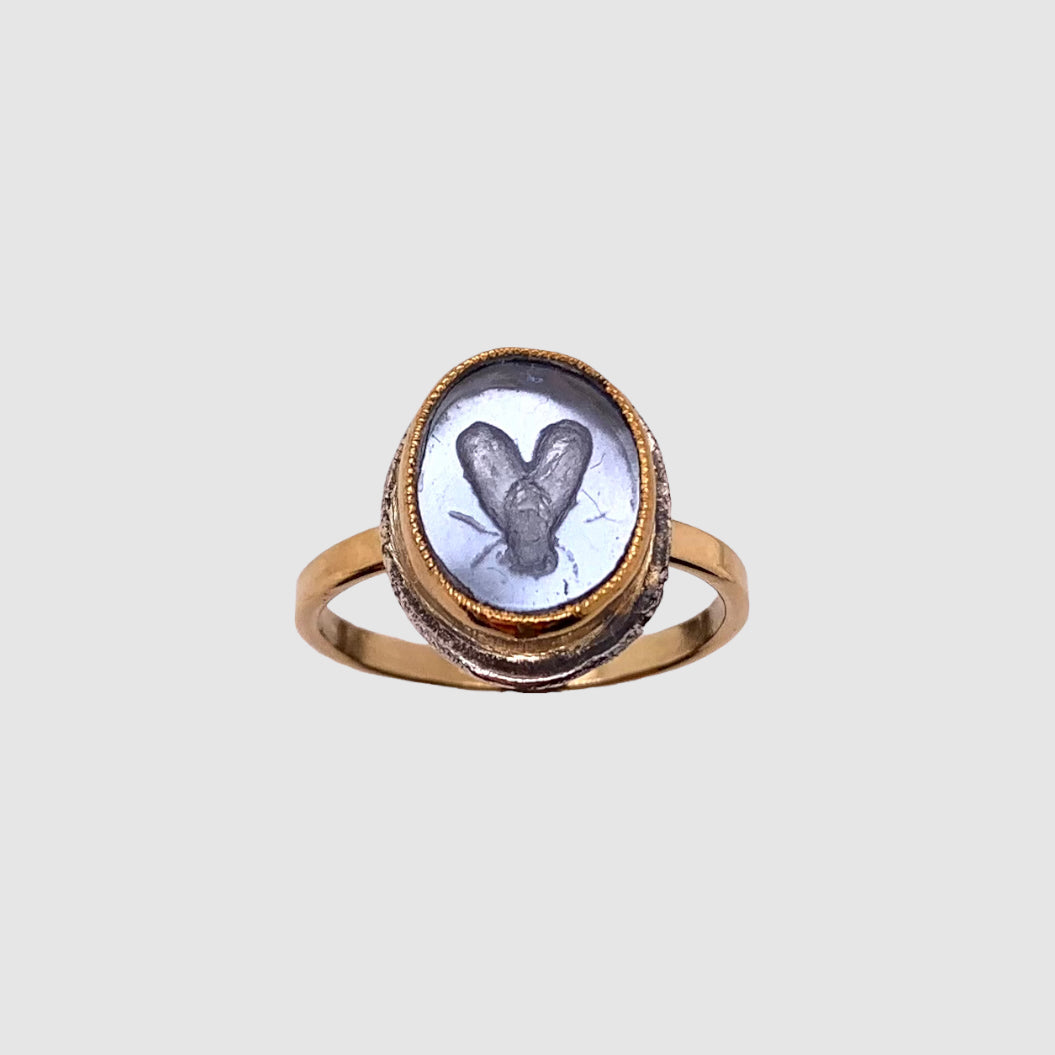 INTAGLIO // RING //  BLUE // SACRED BEE