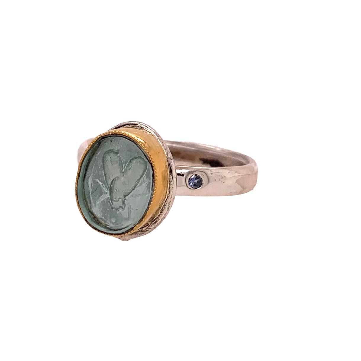 INTAGLIO // RING // LIGHT BLUE // SACRED BEE