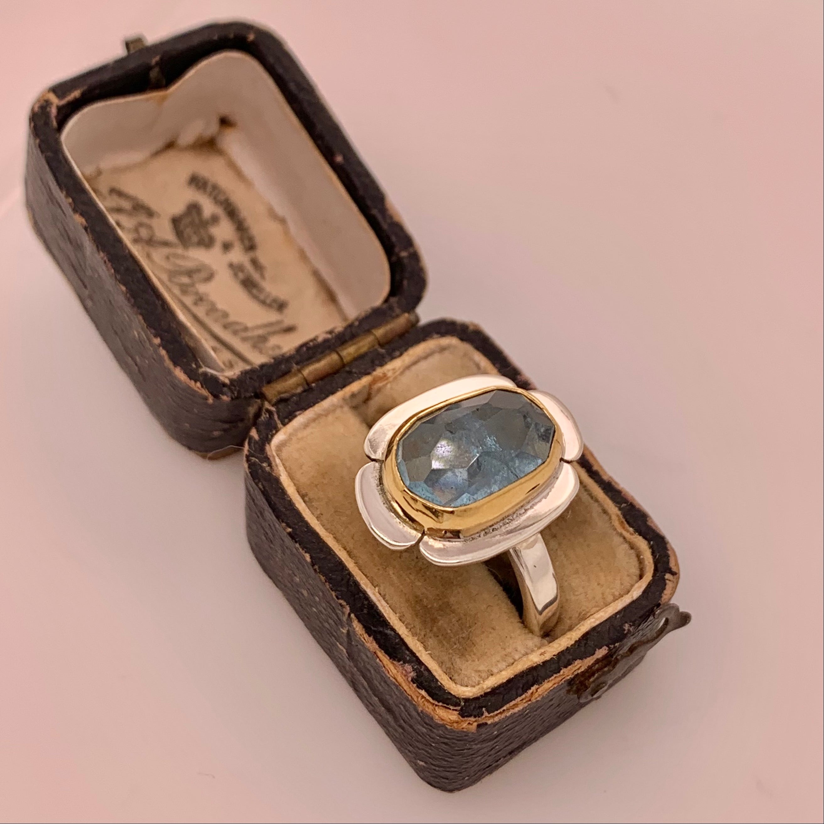 HEIRLOOM RING // FLOWER // ROSECUT AQUAMARINE