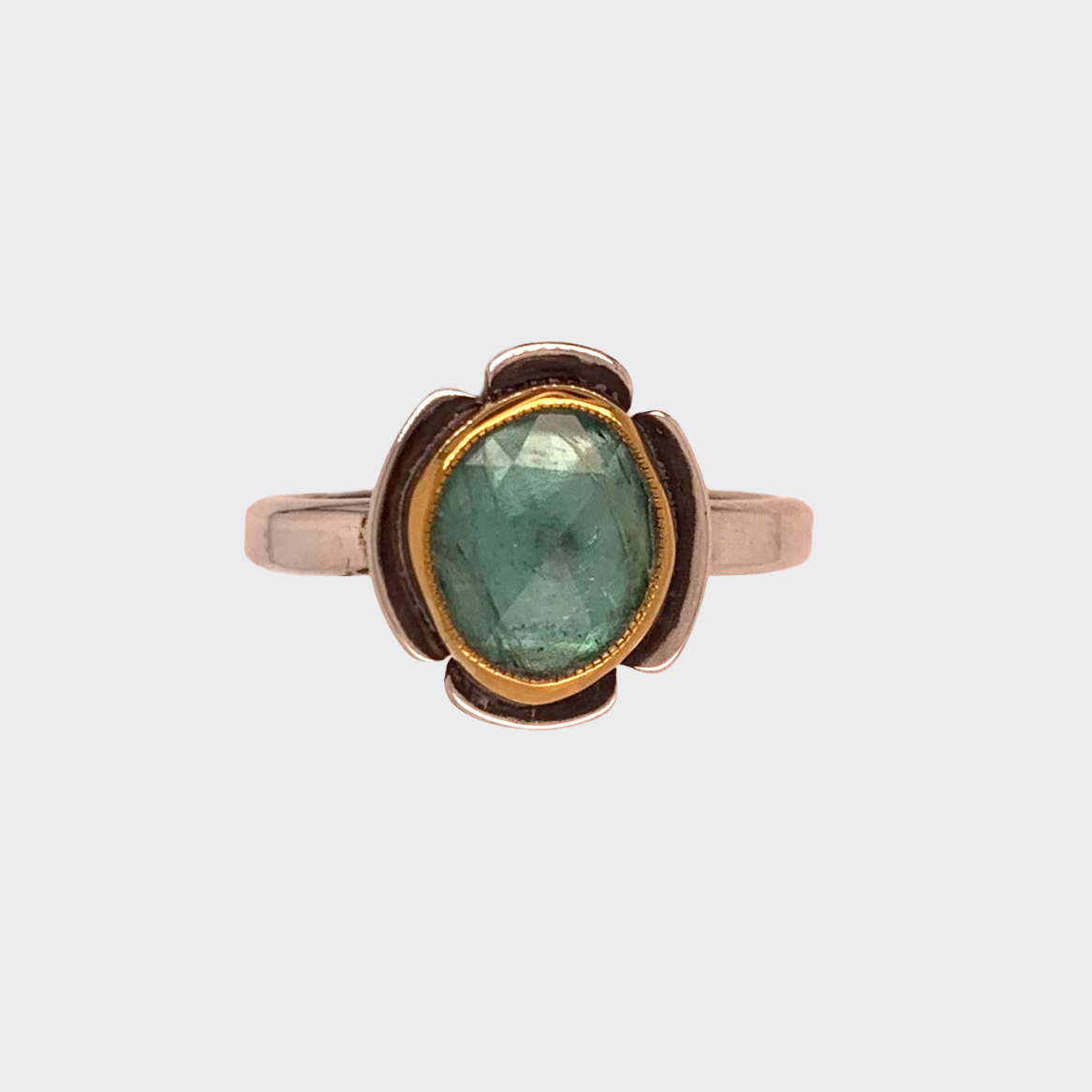 HEIRLOOM RING // FLOWER // GREEN TOURMALINE