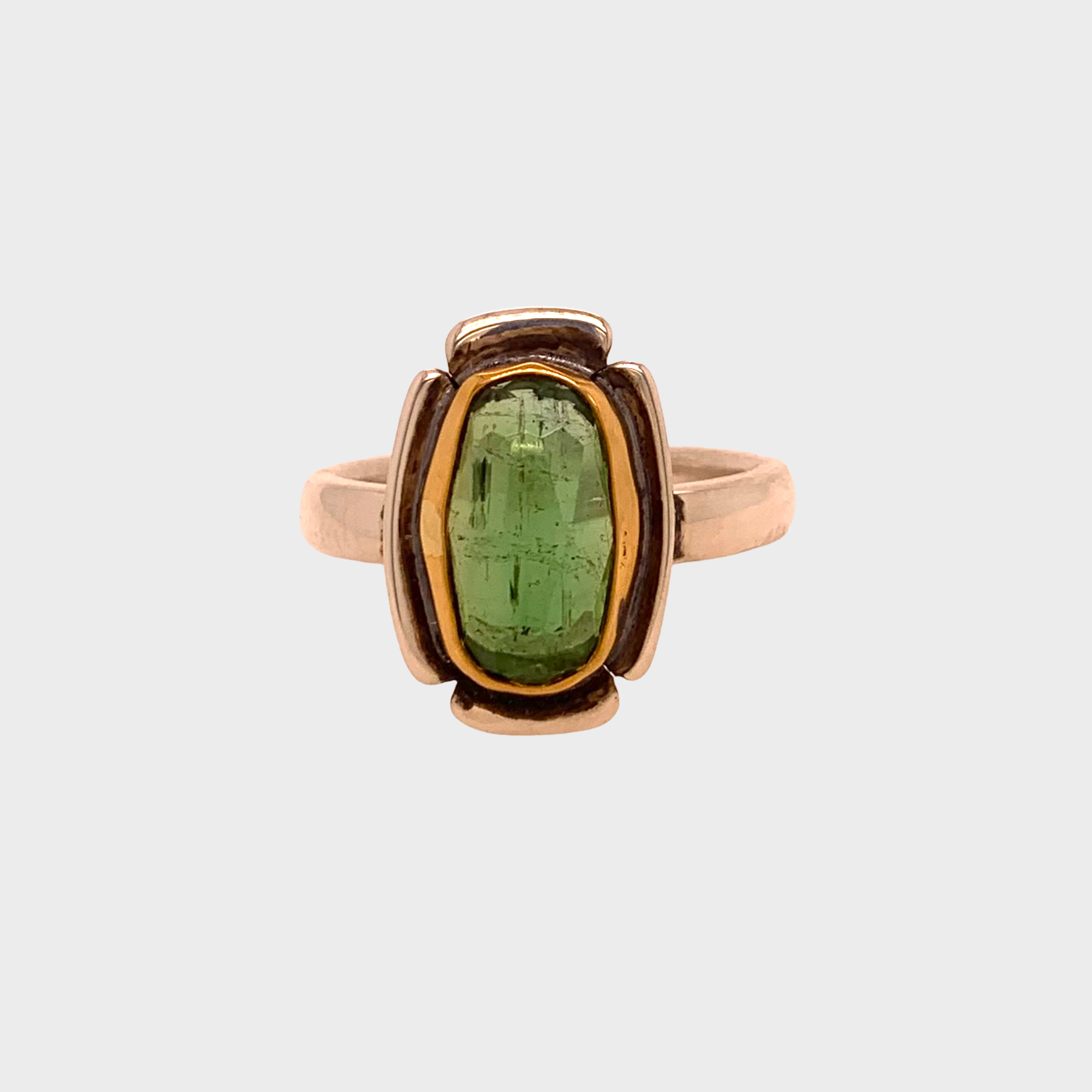 HEIRLOOM RING // FLOWER // GREEN TOURMALINE