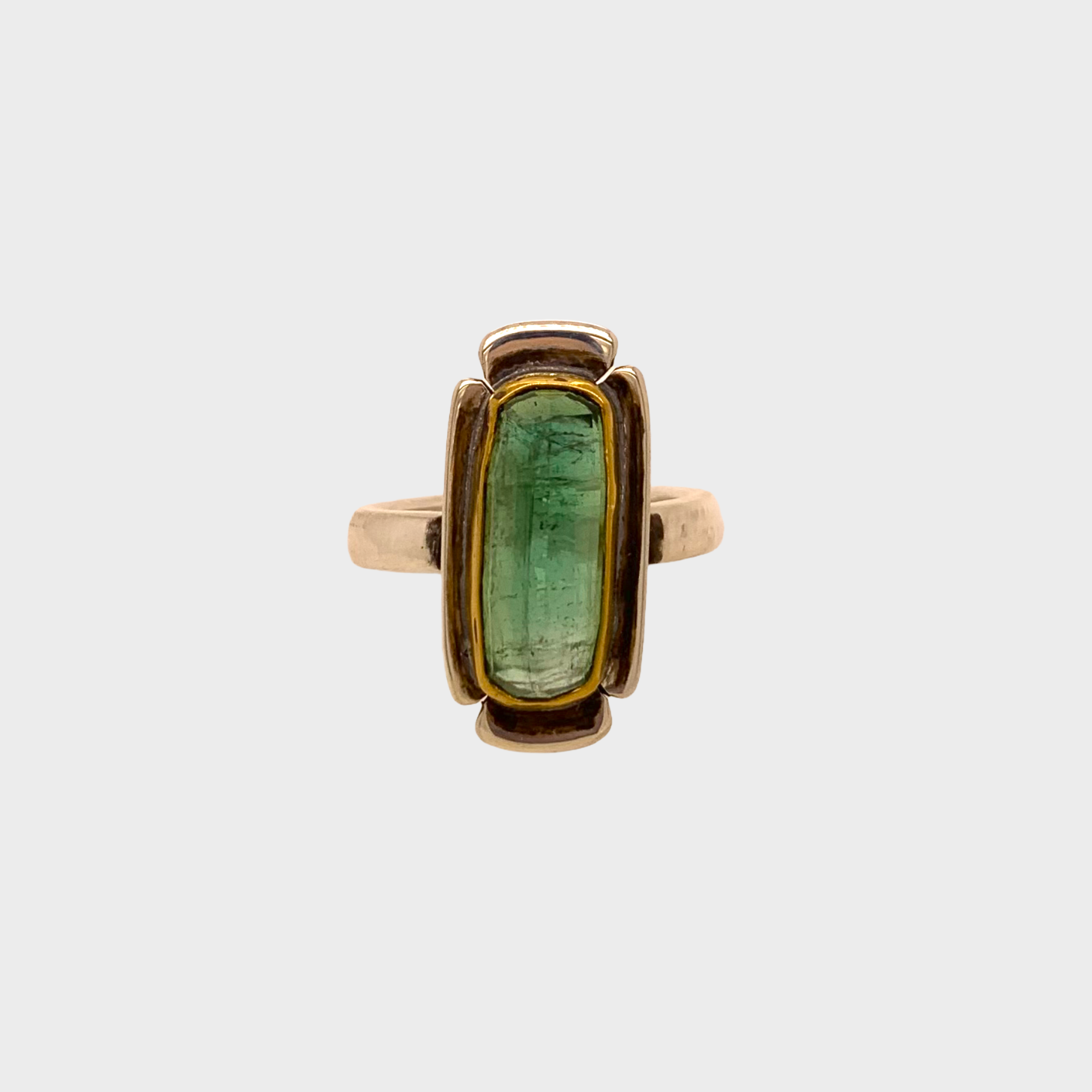 HEIRLOOM RING // FLOWER // GREEN TOURMALINE