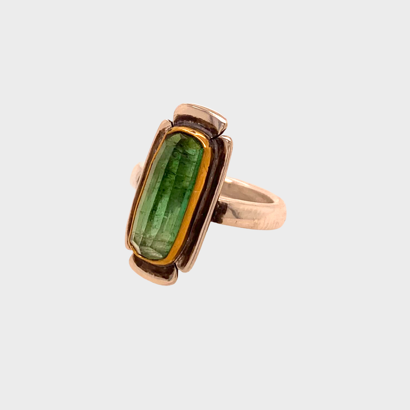 HEIRLOOM RING // FLOWER // GREEN TOURMALINE