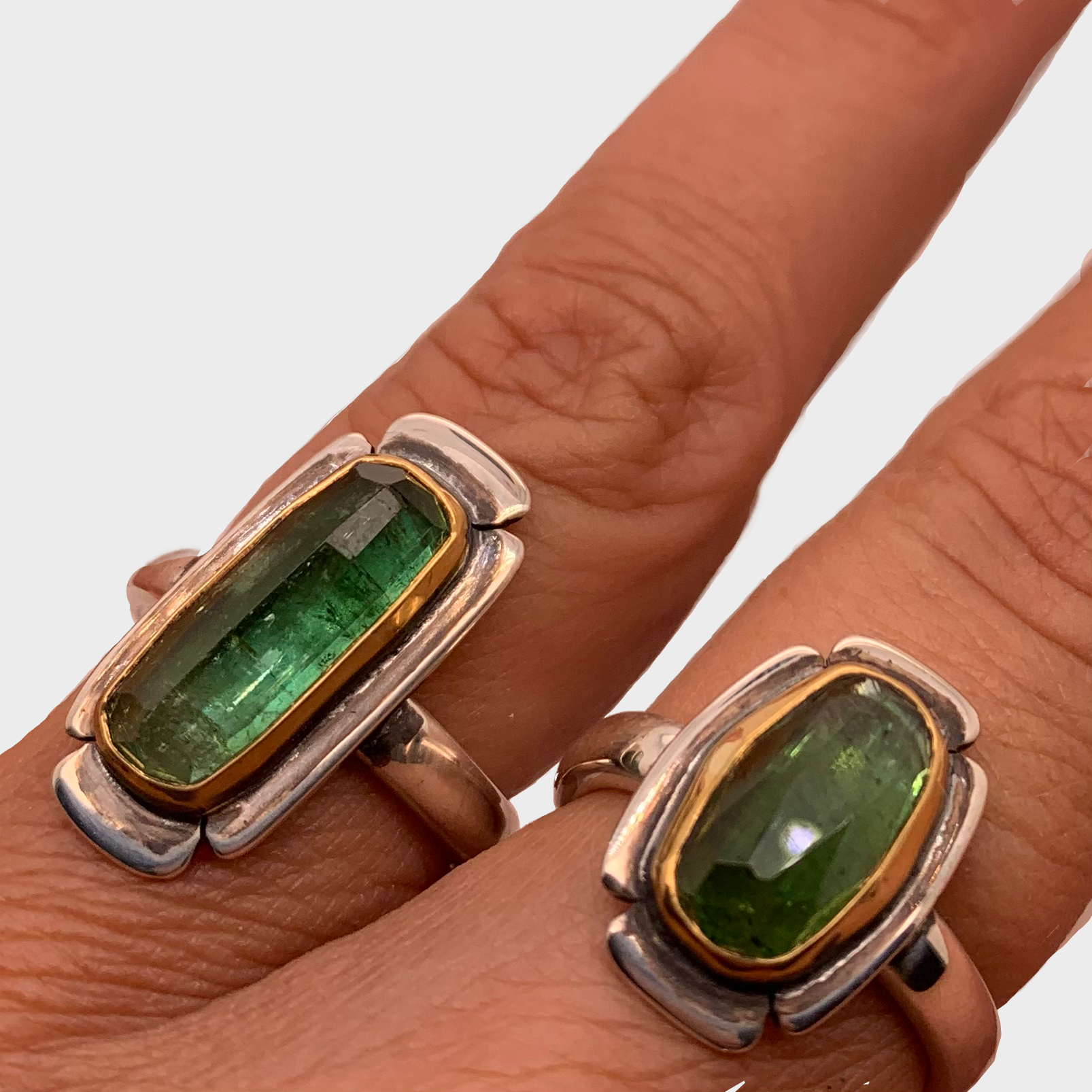 HEIRLOOM RING // FLOWER // GREEN TOURMALINE