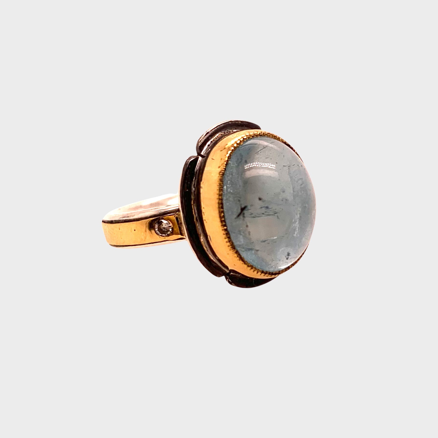 HEIRLOOM RING // FLOWER // AQUAMARINE