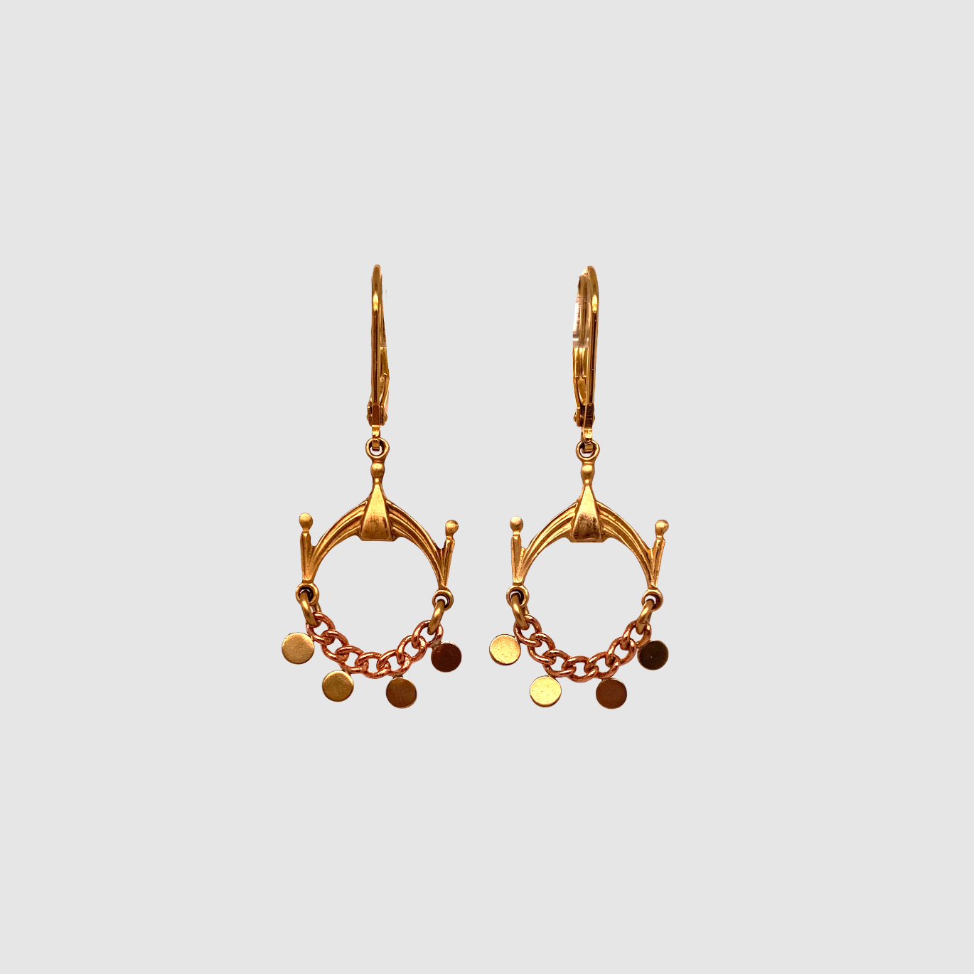 DELUXE BRASS EARRINGS // SMALL // GYPSY HOOP