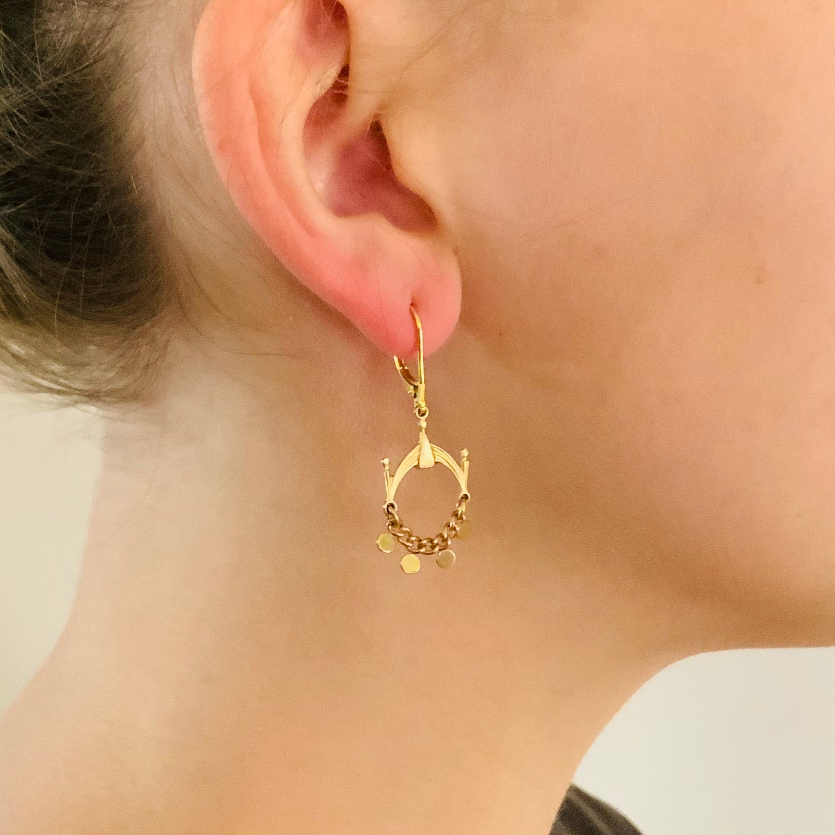 DELUXE BRASS EARRINGS // SMALL // GYPSY HOOP