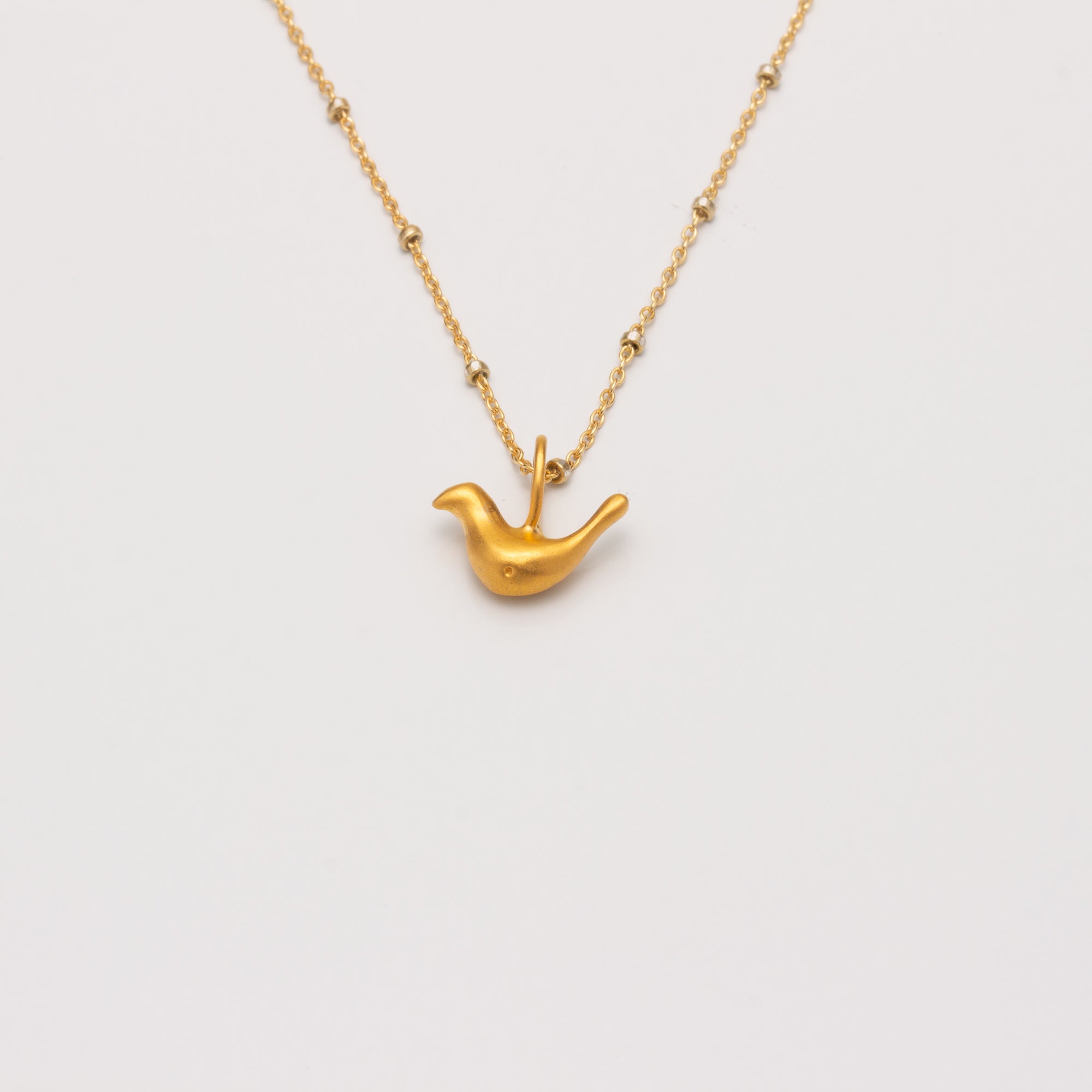 FOLK BIRD // VERMEIL NECKLACE