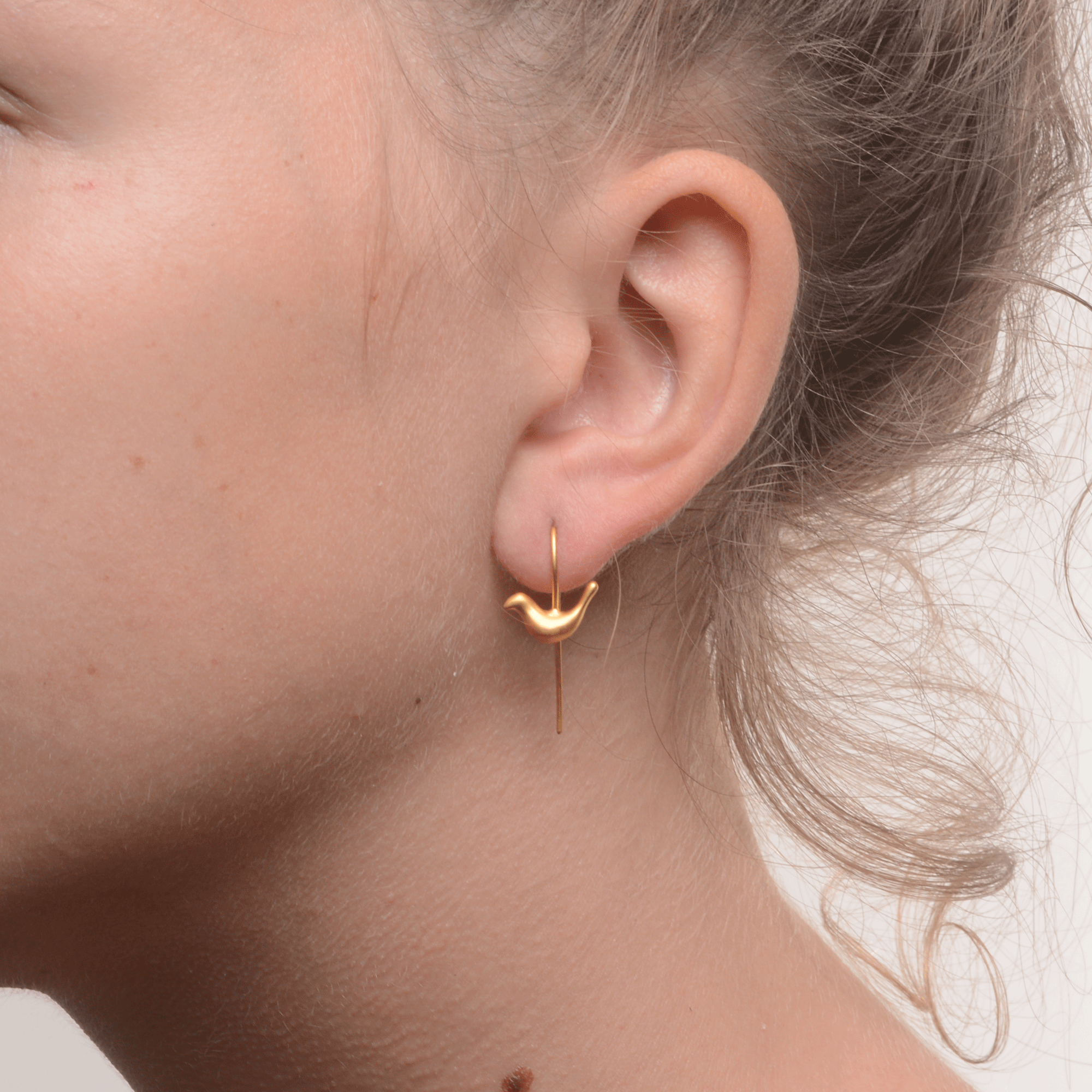 FOLK BIRD // VERMEIL EARRINGS