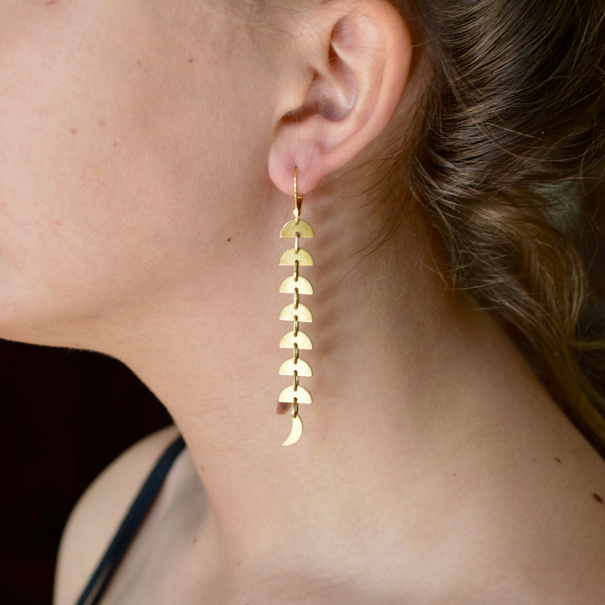 DELUXE BRASS EARRINGS // FLOW