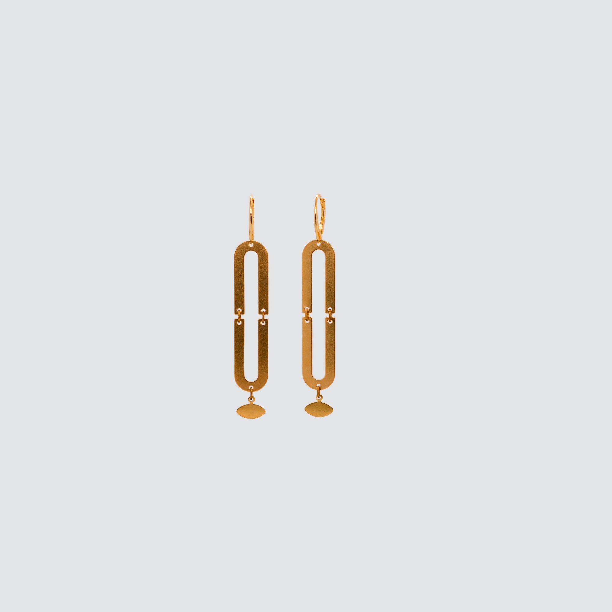 DELUXE BRASS EARRINGS // OVAL