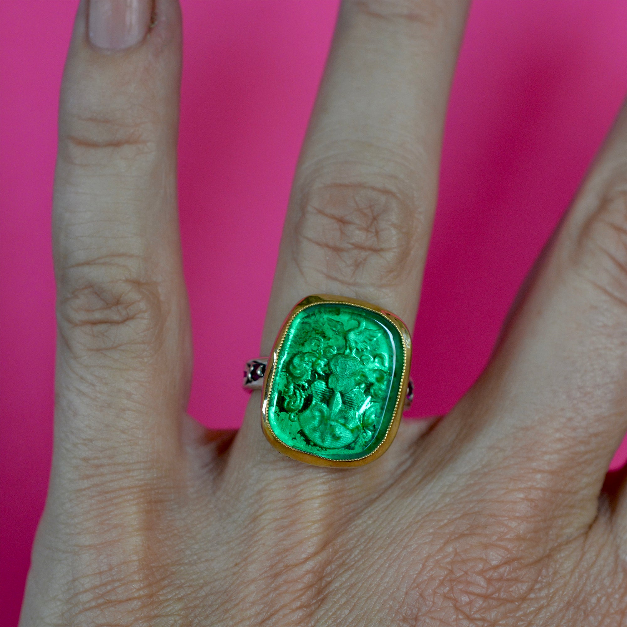 GREEN // INTAGLIO // SIGNET // RING