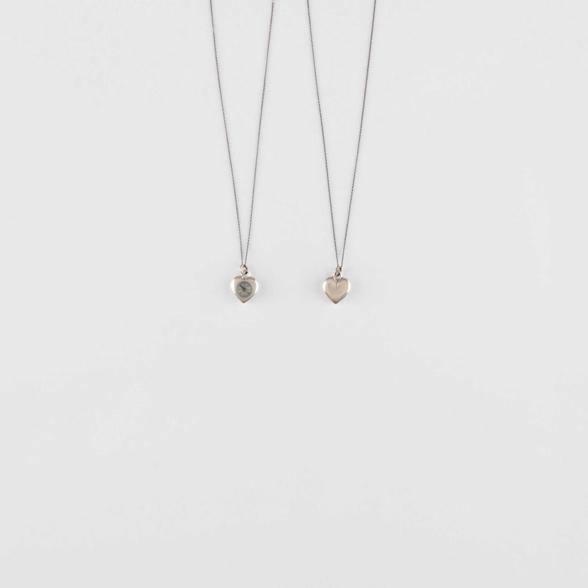HEART COMPASS // SILVER // NECKLACE