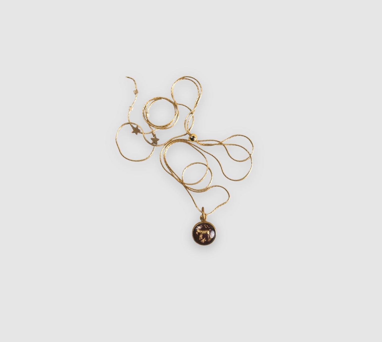 IN THE STARS INTAGLIO NECKLACE// CAPRICORN