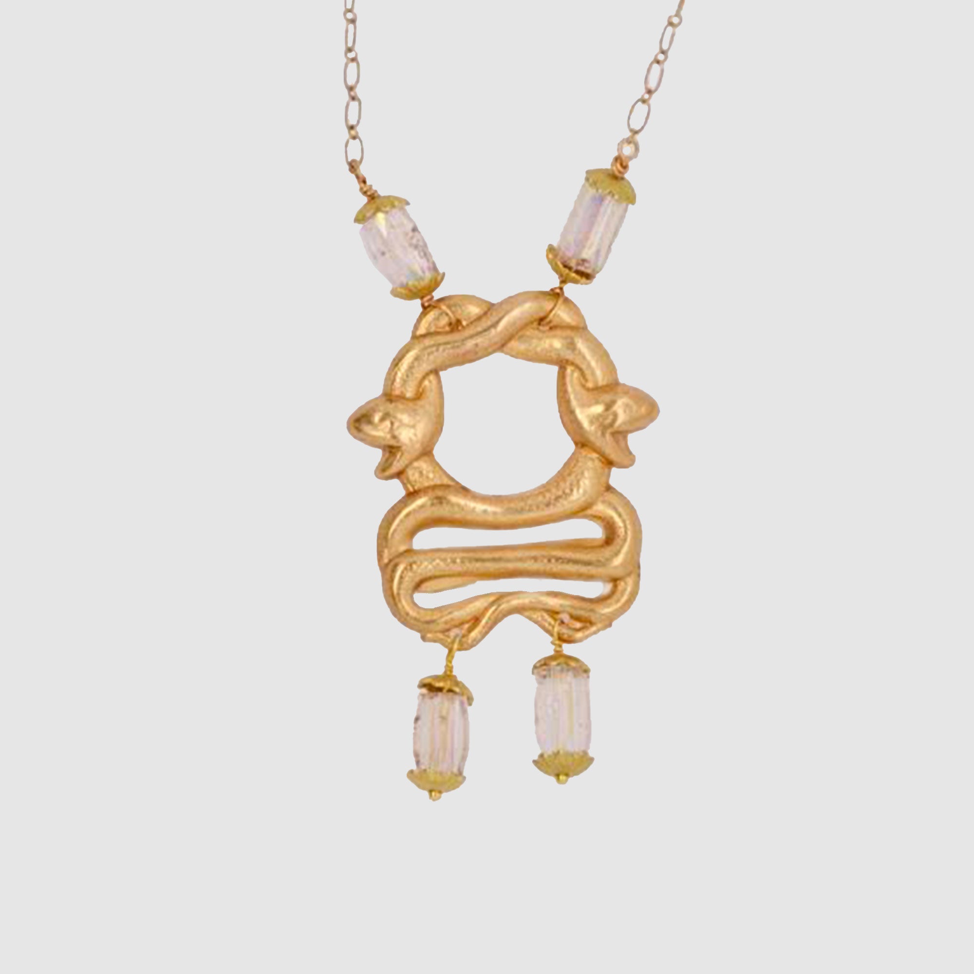 SERPENTS DAMBALLA NECKLACE // VINTAGE GLASS
