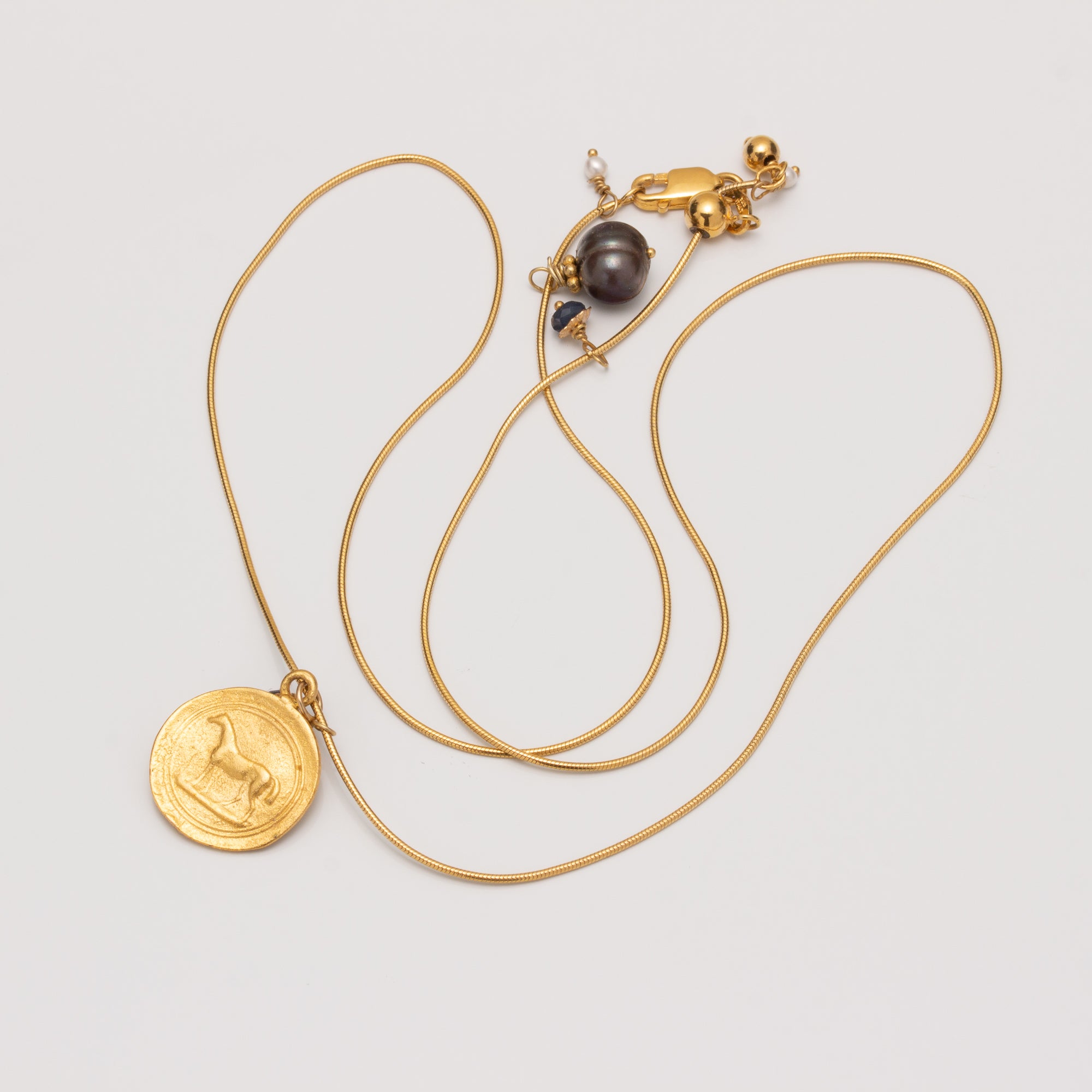 PRIMA VERMEIL ADJUSTABLE NECKLACE // PONY