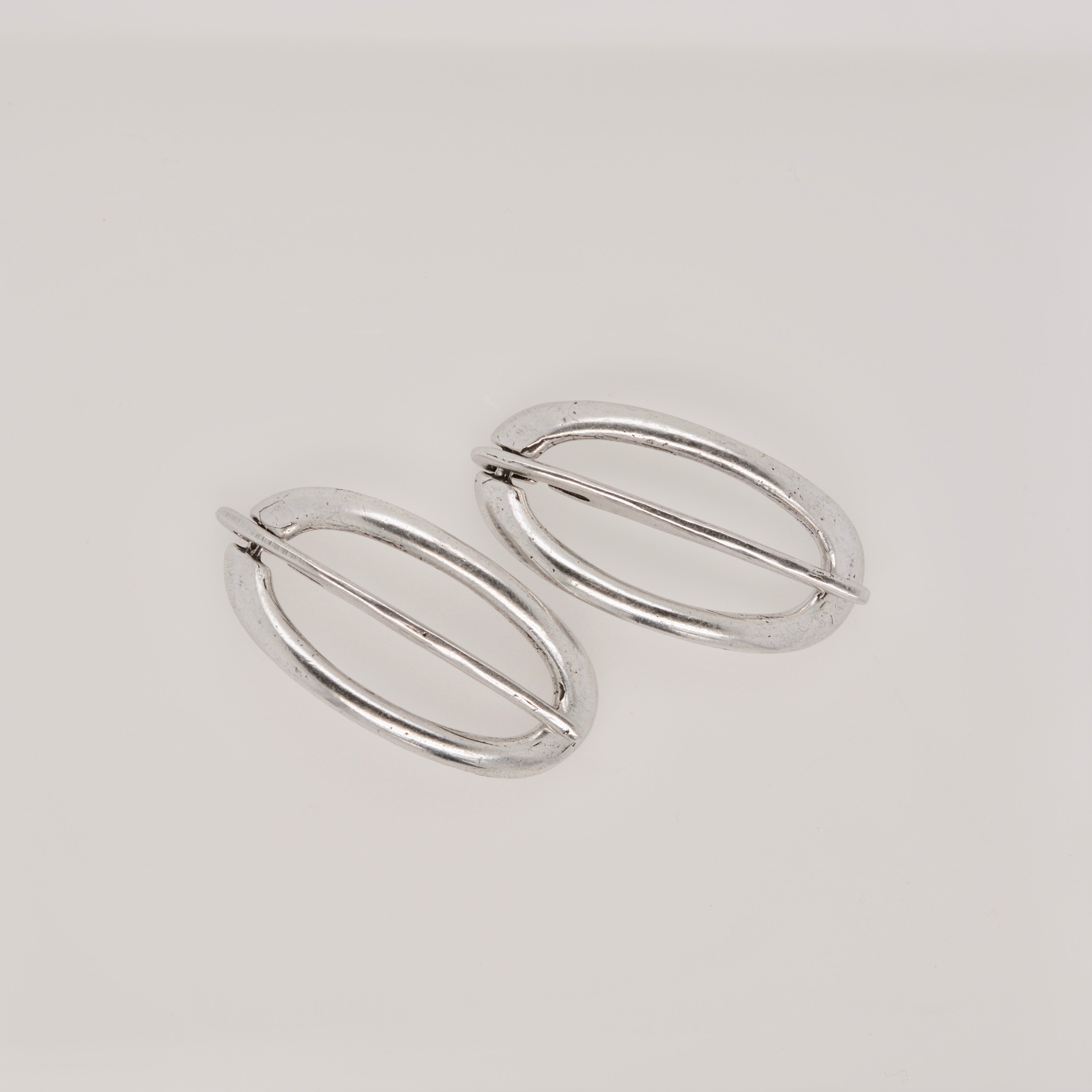 CLASSIC DANISH HAIR BARRETTE // PAIR // YELLOW BRONZE