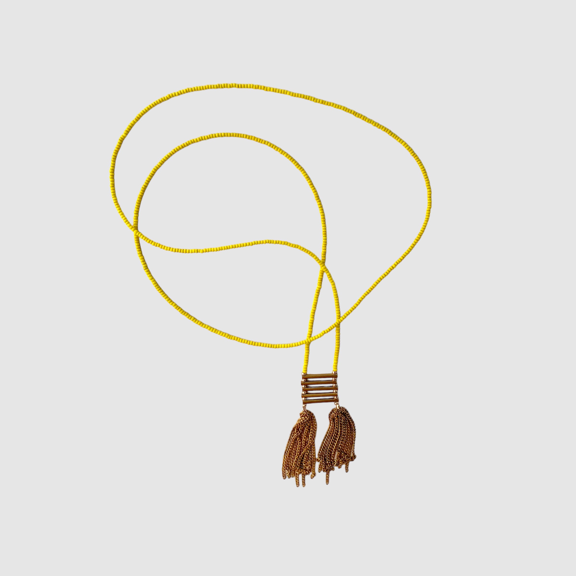 NOMAD // TRAVEL NECKLACE // YELLOW