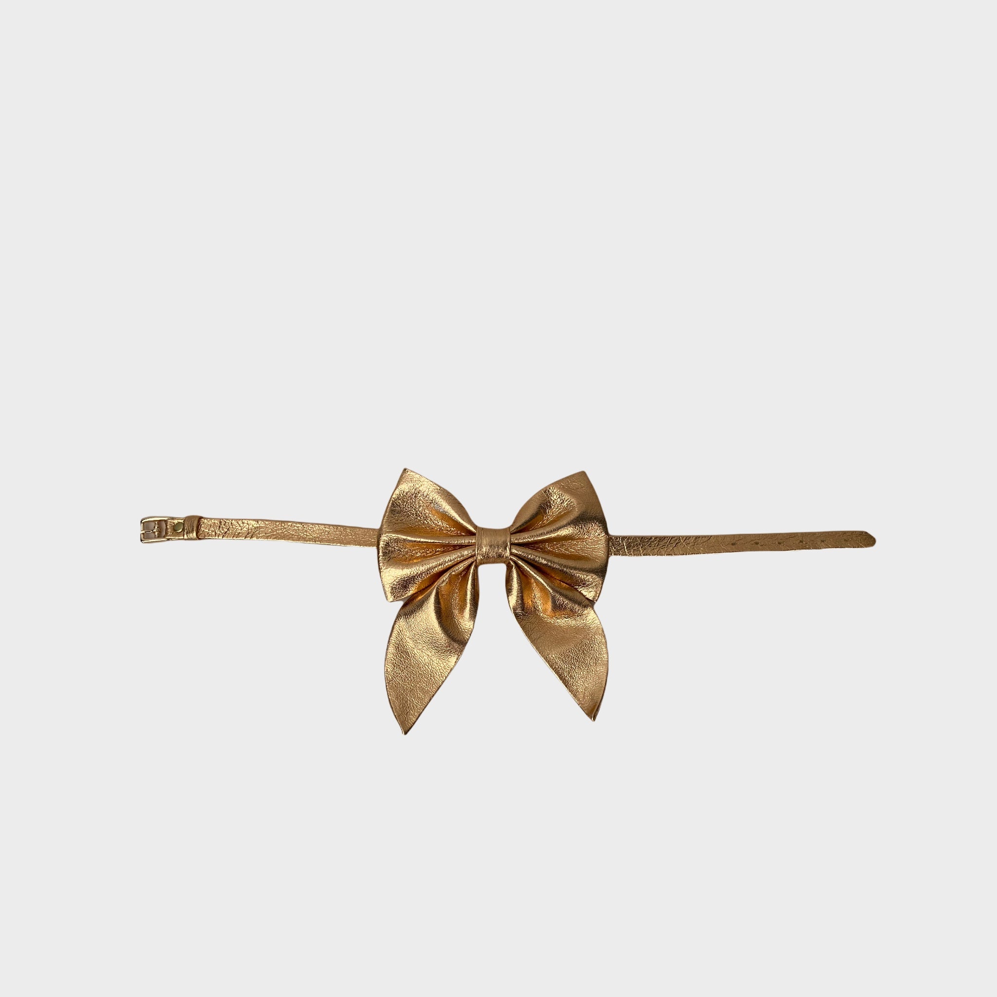 WINGED NECK BOW // ROSE GOLD