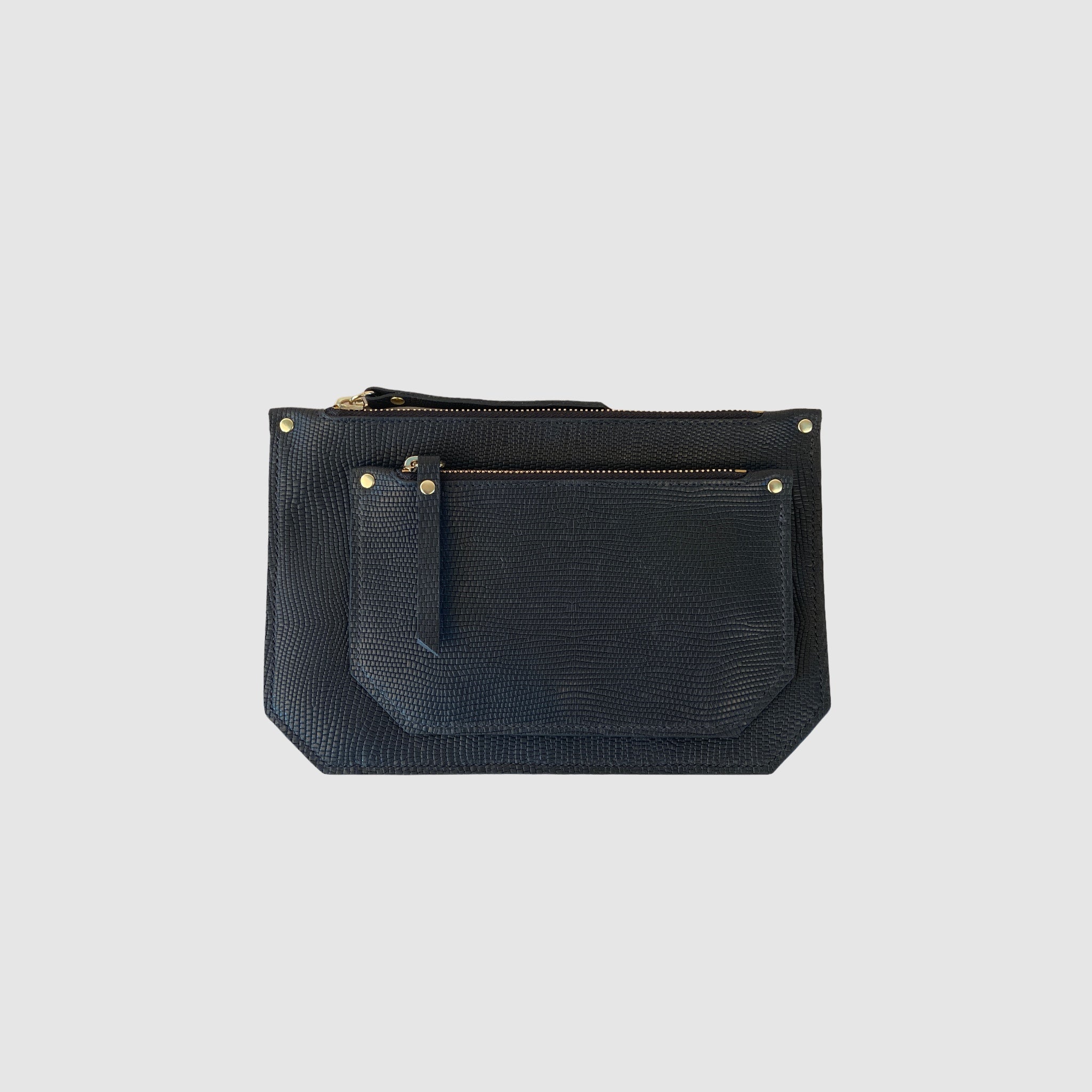 PETRA CLUTCH // CHARCOAL