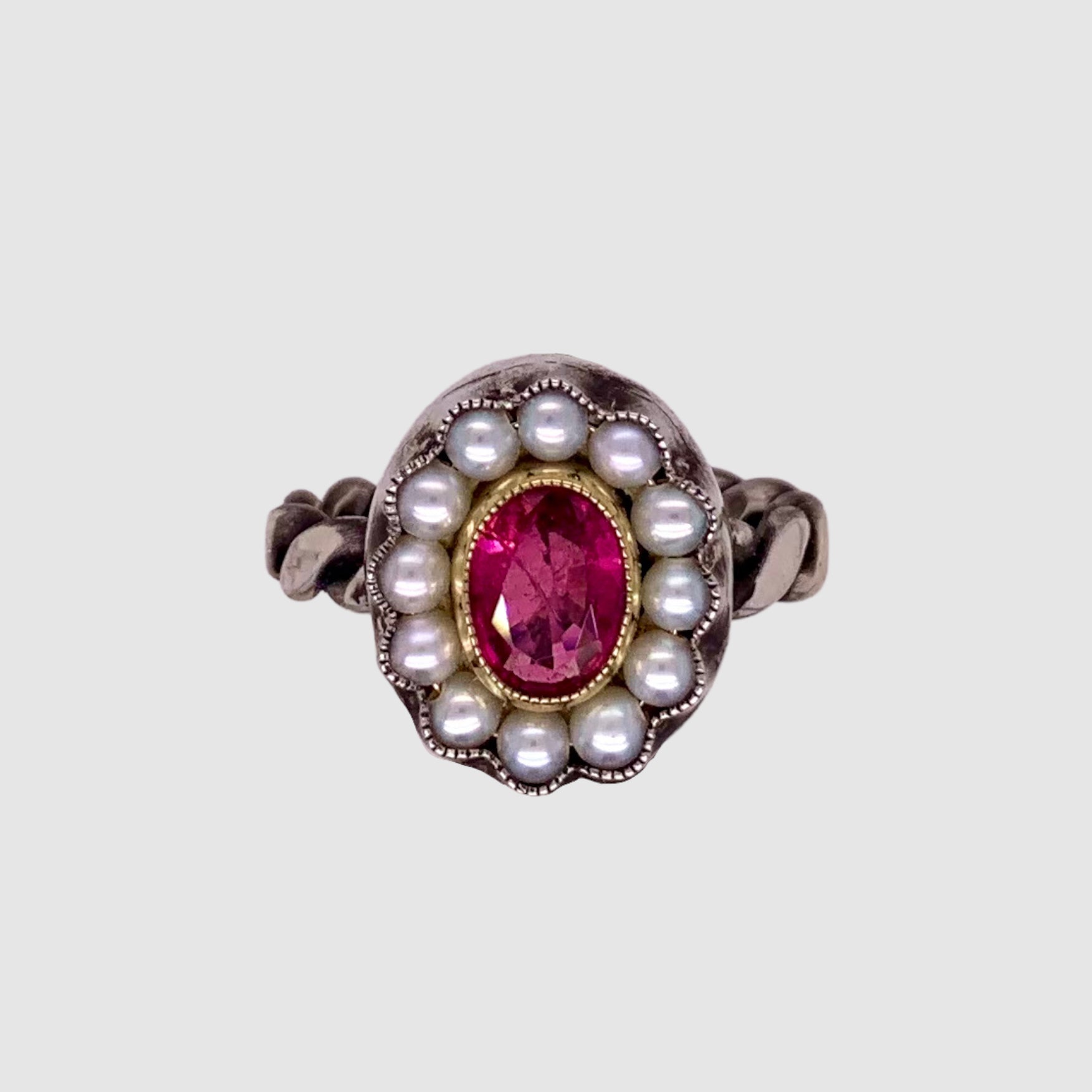 HEIRLOOM RING //  OVAL PINK TOURMALINE