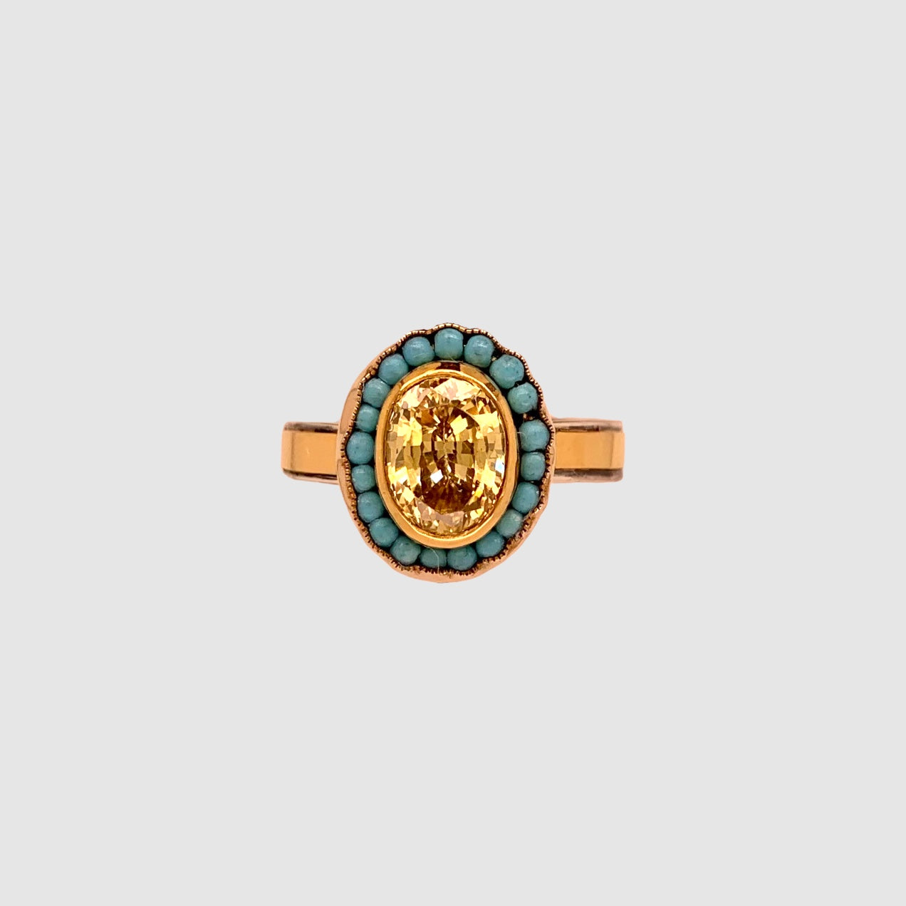 HEIRLOOM RING // TURQUOISE // YELLOW CITRINE