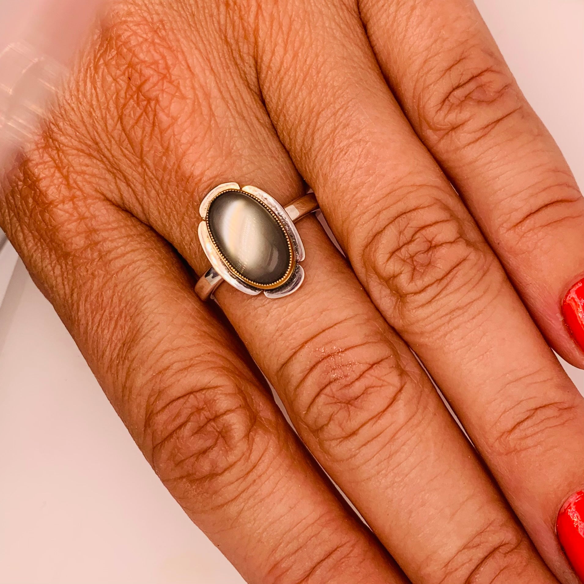 HEIRLOOM RING // FLOWER // MOONSTONE