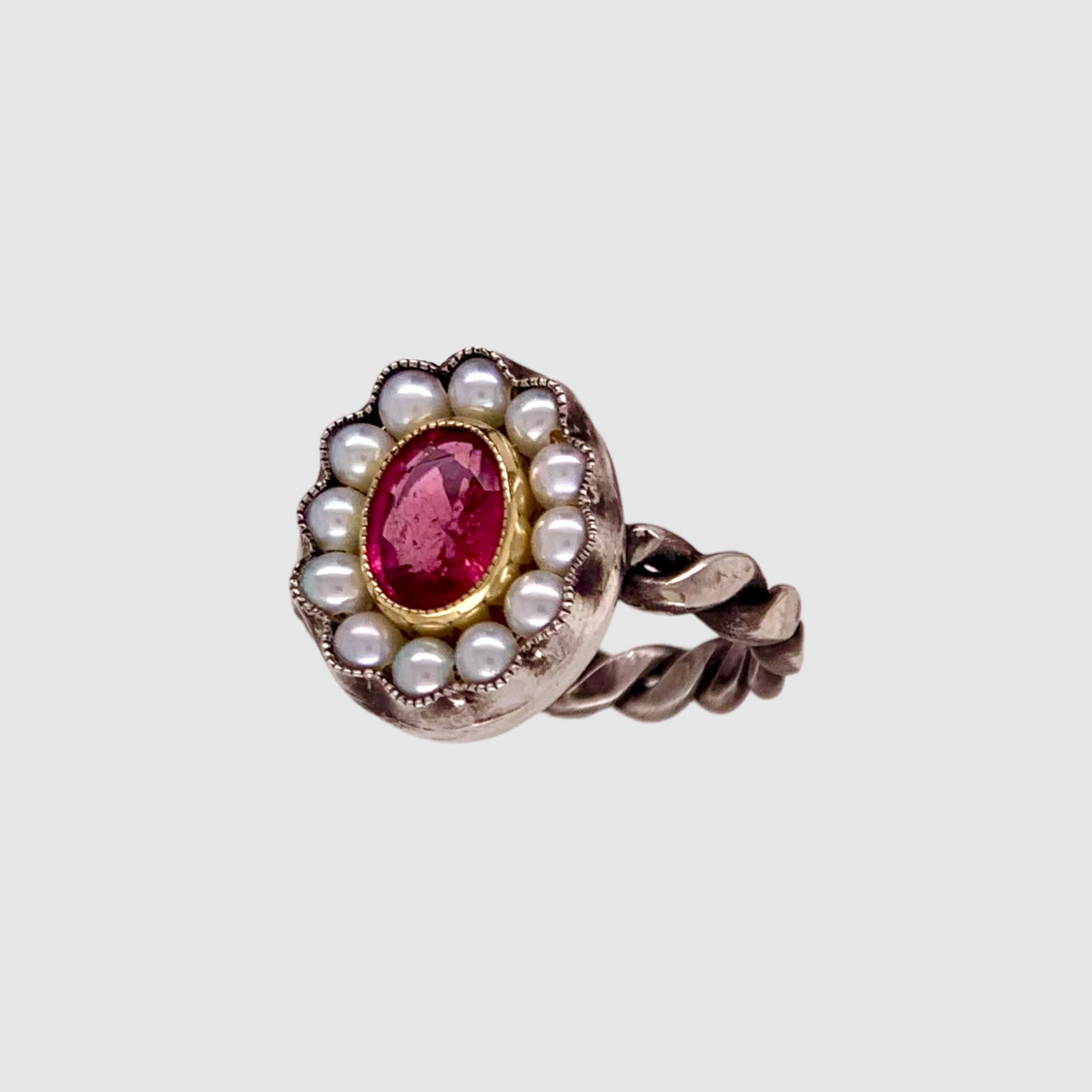 HEIRLOOM RING //  OVAL PINK TOURMALINE